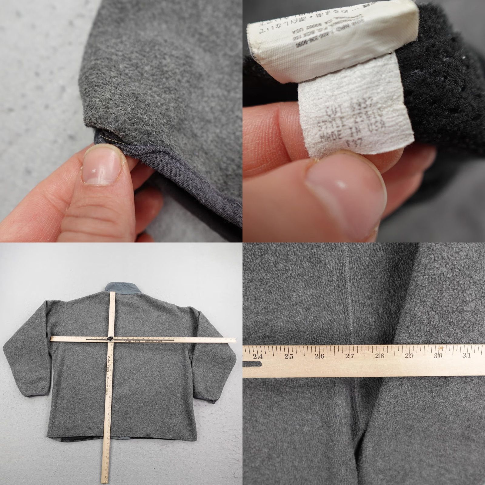 Patagonia VINTAGE Patagonia Jacket Mens 2XL Gray Synchilla Fleece Full Zip Made USA 90s Size US XXL / EU 58 / 5 - 8 Thumbnail