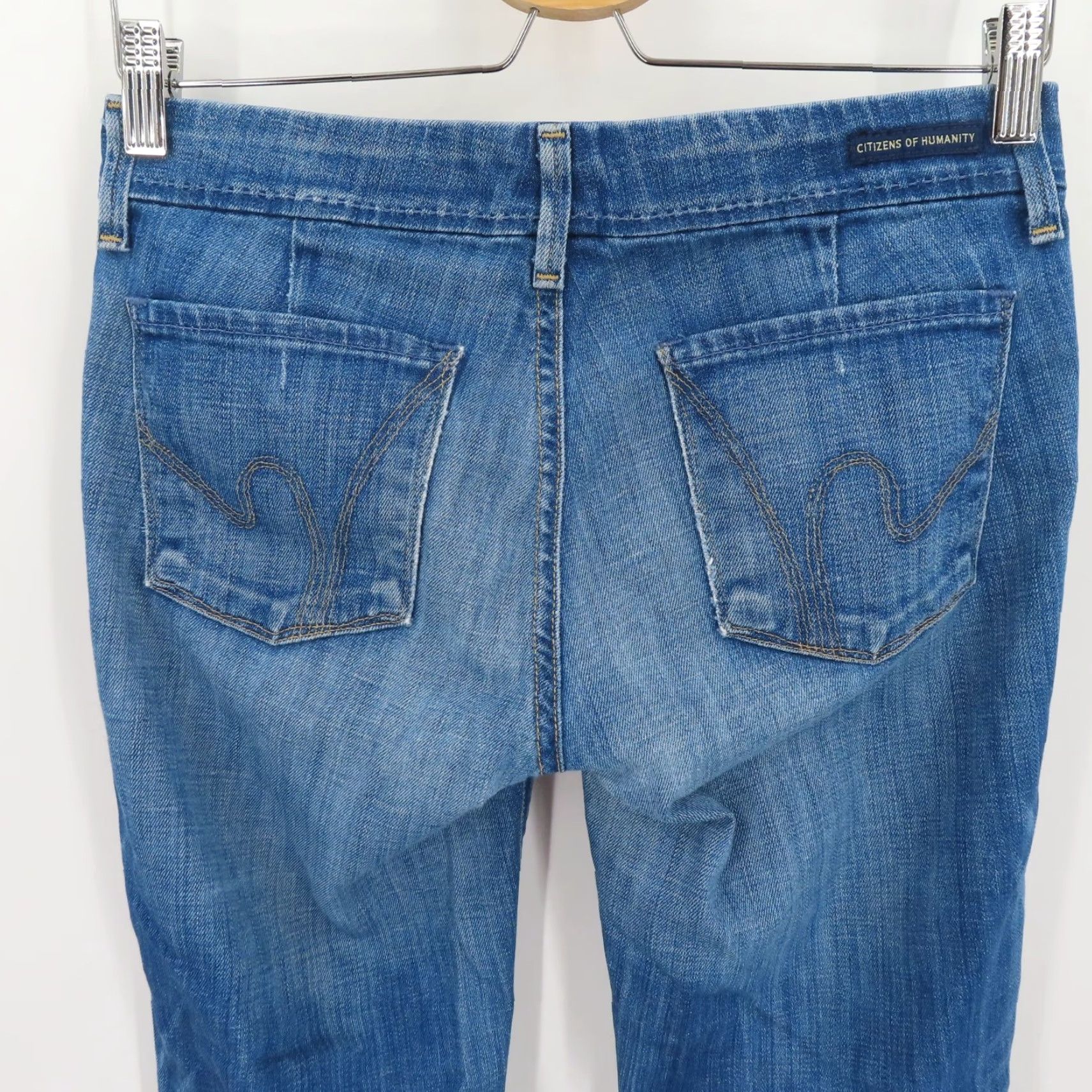 Citizens Of Humanity Citizens of Humanity Womens 27 Faye Low Waist Full Leg Denim Jeans Size 27" / US 4 / IT 40 - 6 Thumbnail