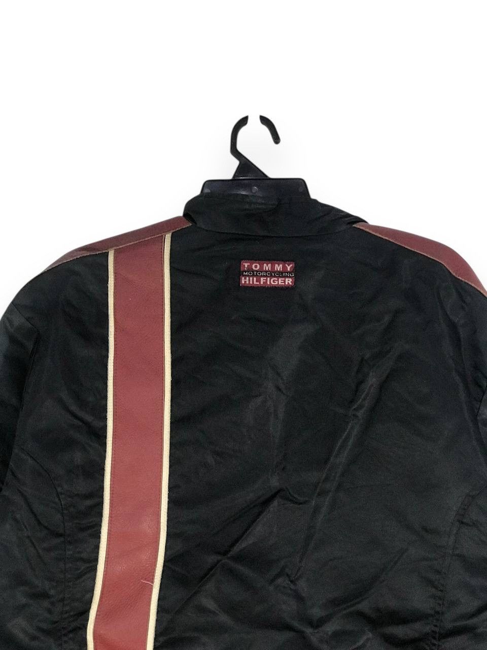 Tommy Hilfiger Vintage tommy hilfiger motorcycle leather jacket racing 35 Size US M / EU 48-50 / 2 - 8 Thumbnail