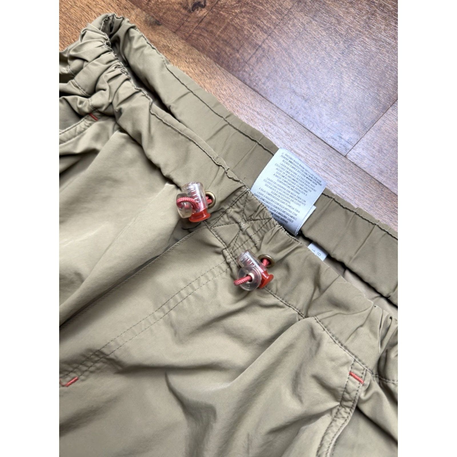 Adidas VTG Adidas Mens XL Cargo Paratrooper Windbreaker Track Pants - Green, UnLined, Drawstring, Pockets, 90s Y2K, Athletic, Baggy, Regular, Men Size US 36 / EU 52 - 4 Thumbnail