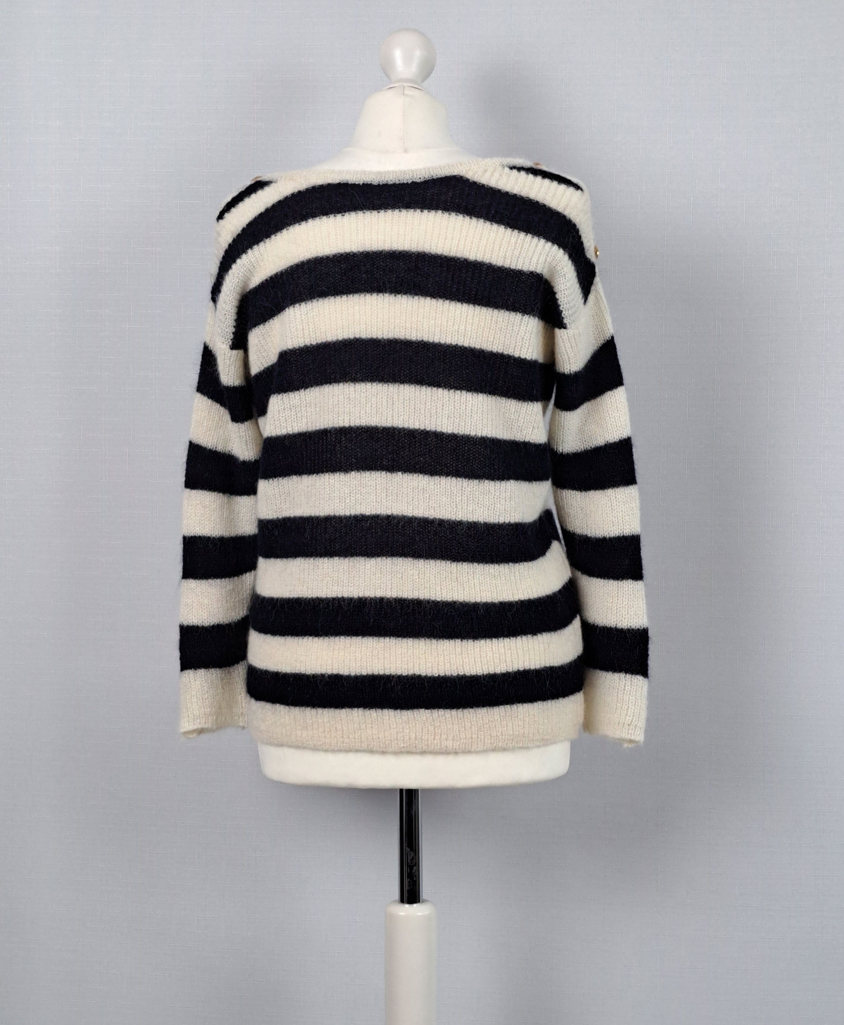 Sezane Sezane mohair/alpaca striped pullover. Size XS Size S / US 4 / IT 40 - 4 Thumbnail