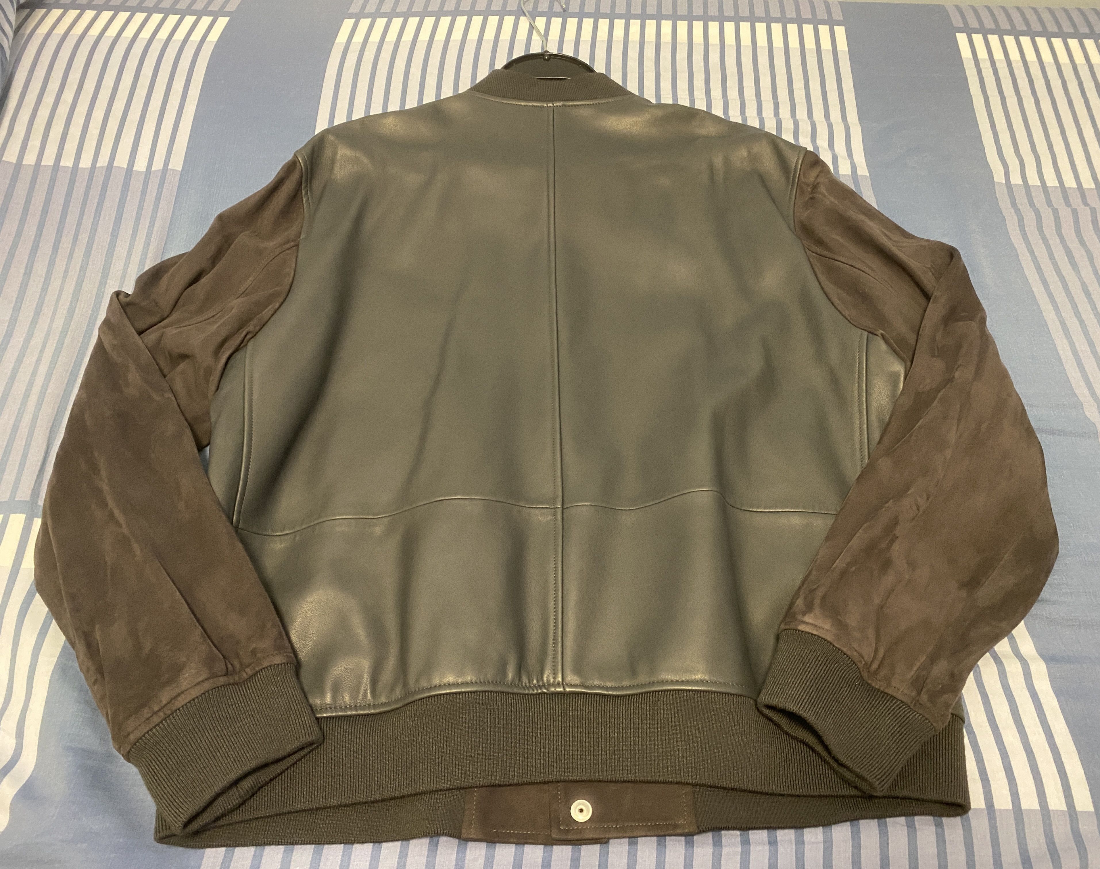 Theory Lamb Supreme Leather Varisty Jacket Size US L / EU 52-54 / 3 - 5 Thumbnail