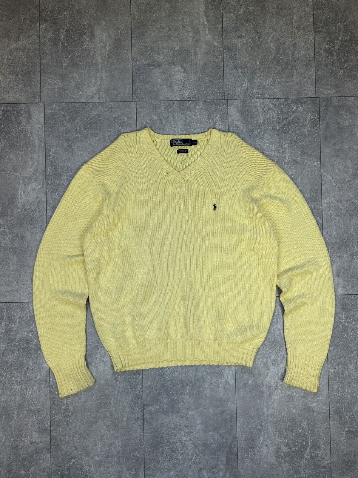 Polo Ralph Lauren Mens Vintage Polo Ralph Lauren Knit Sweater 90s crewneck y2k Size US L / EU 52-54 / 3 - 1 Thumbnail