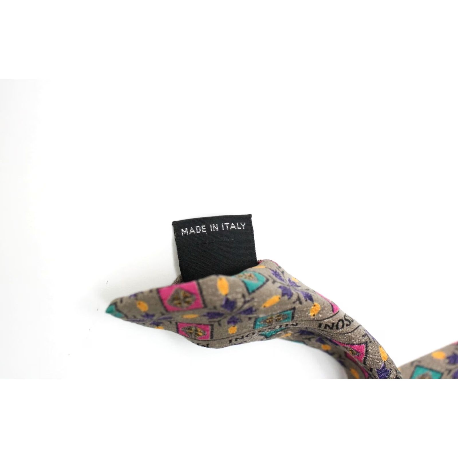 Missoni MISSONI Tie Men's ONE SIZE 100% Silk Classic Pointed Multicolor Patterned Tie Size ONE SIZE - 7 Thumbnail
