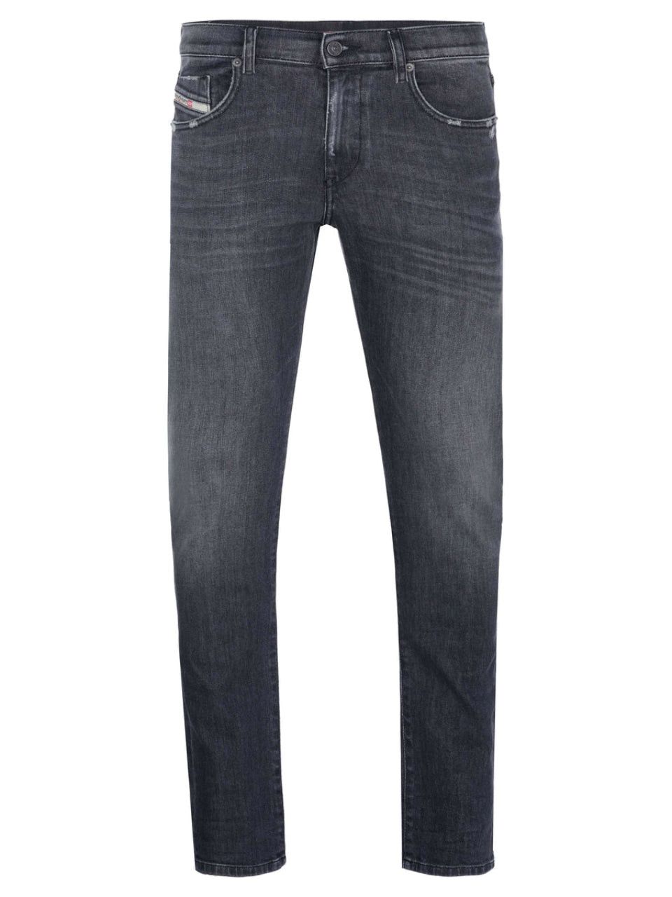 D-Strukt Dark Grey Slim Fit Denim Jeans