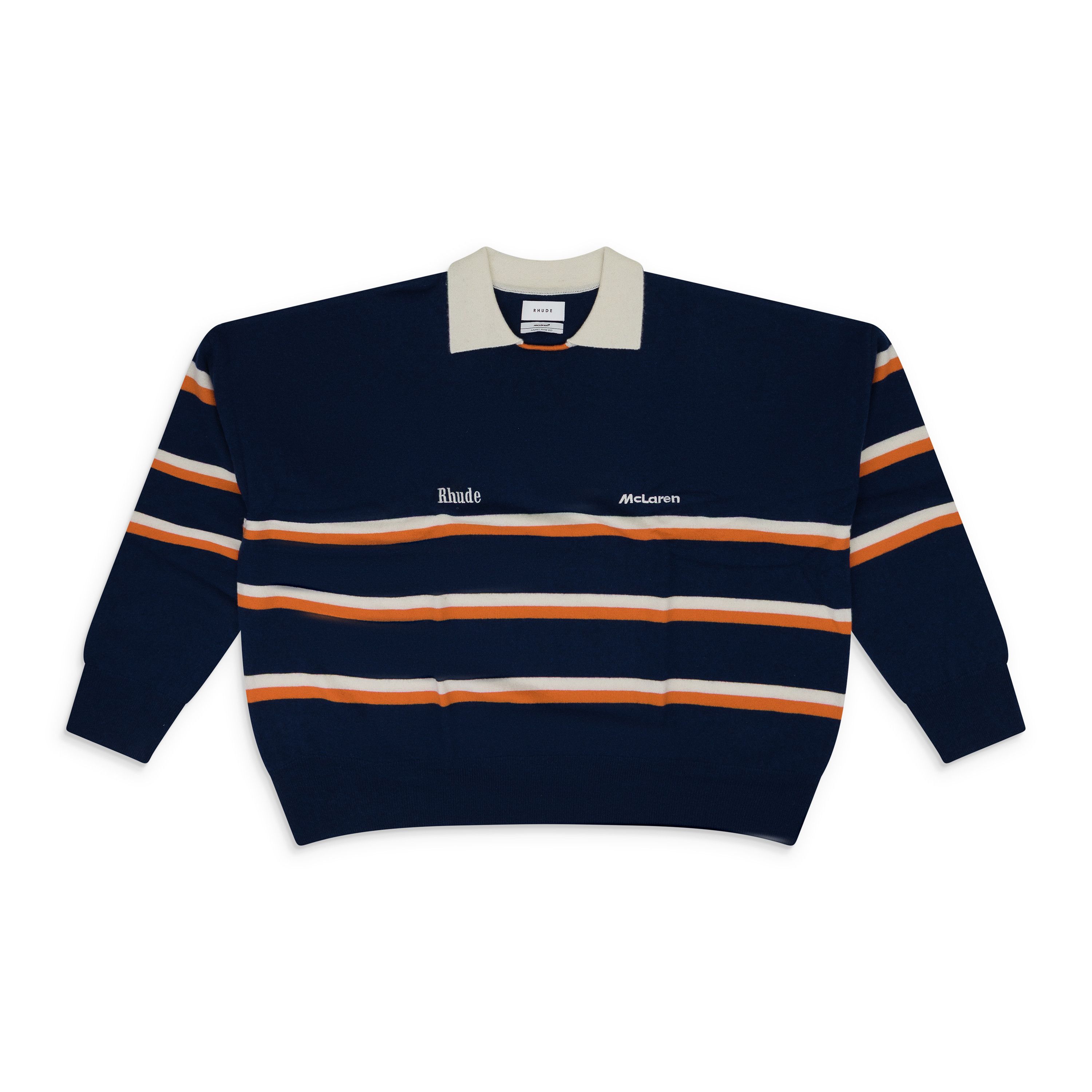 Rhude Striped Polo SIZE M Size US M / EU 48-50 / 2 - 1 Thumbnail
