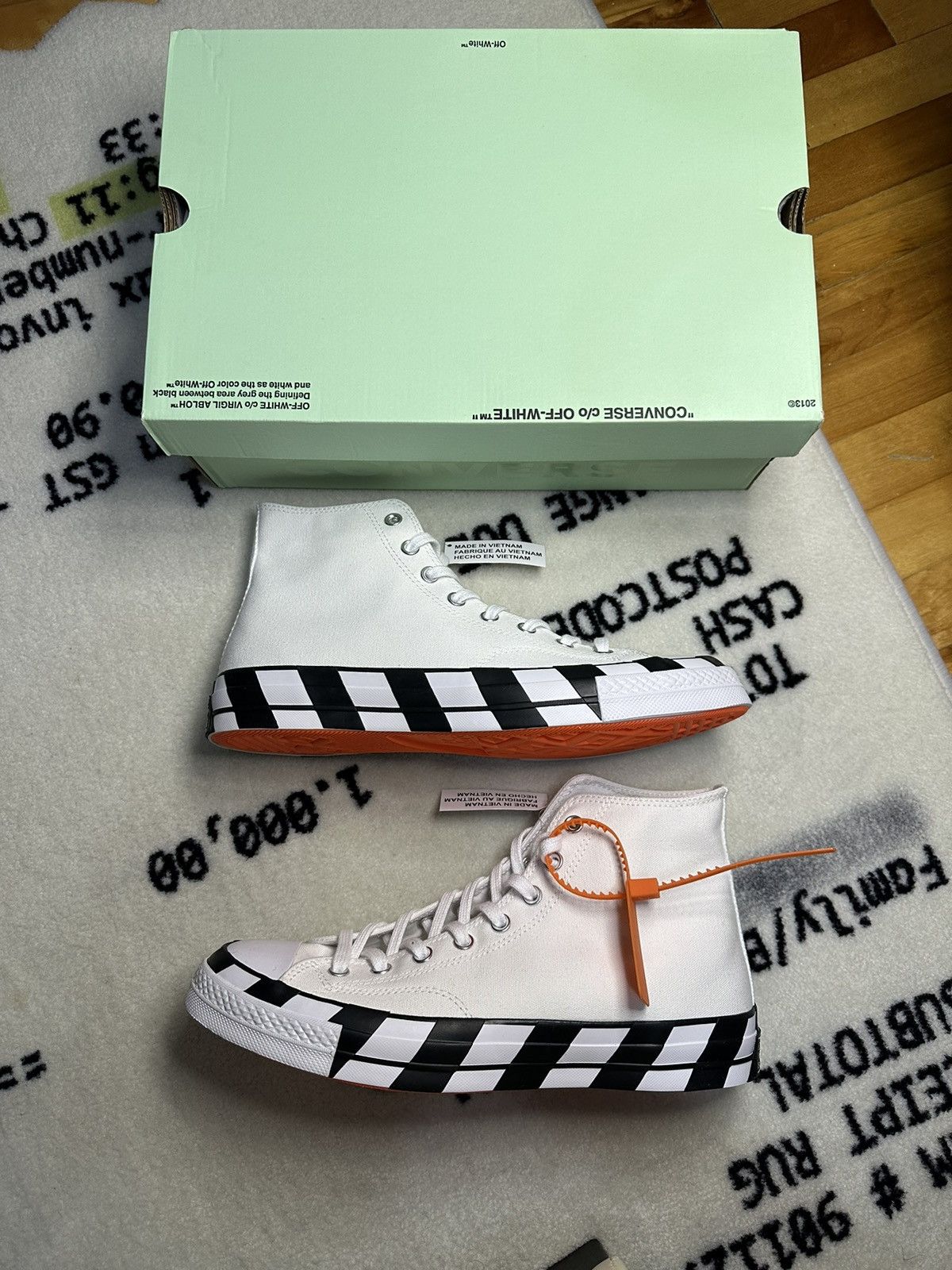 Converse Off White Virgil Abloh Converse Chuck Taylor All Star 70 Hi Off White Grailed