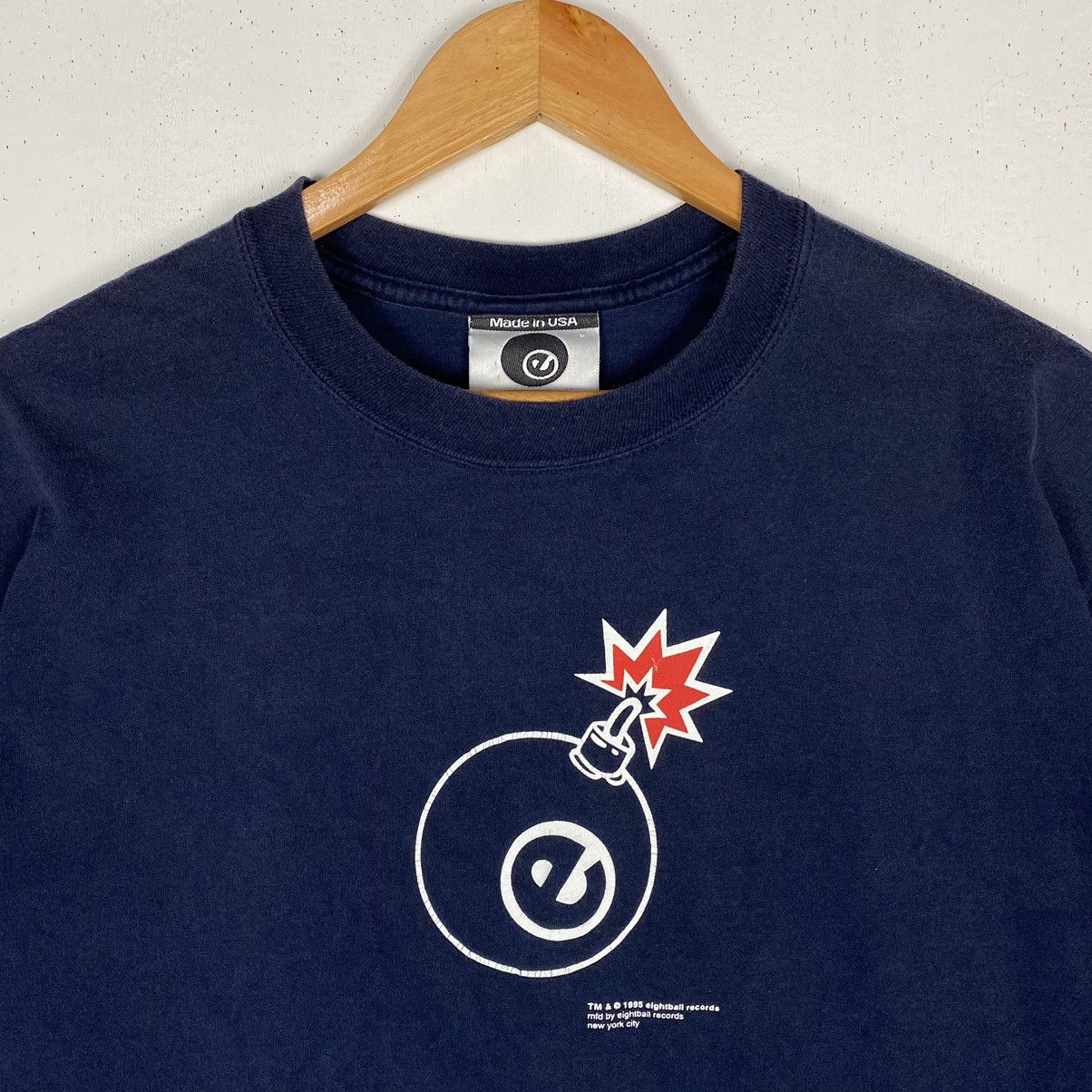Rap Tees 1995 EIGHT BALL RECORDS NEW YORK LABEL HOUSE HIP-HOP RAPTEES Size US L / EU 52-54 / 3 - 3 Thumbnail
