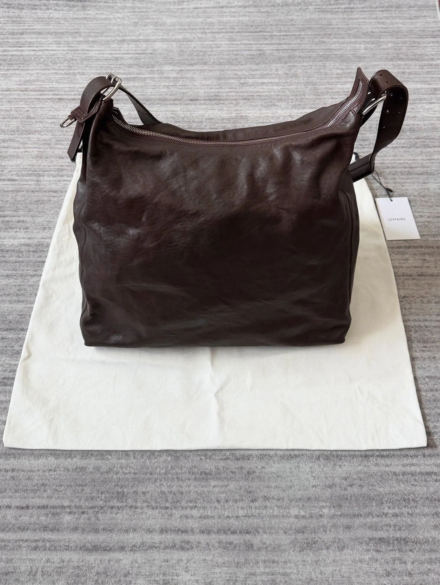 Lemaire Lemaire Belted Hobo Leather Tote. Size ONE SIZE - 2 Thumbnail