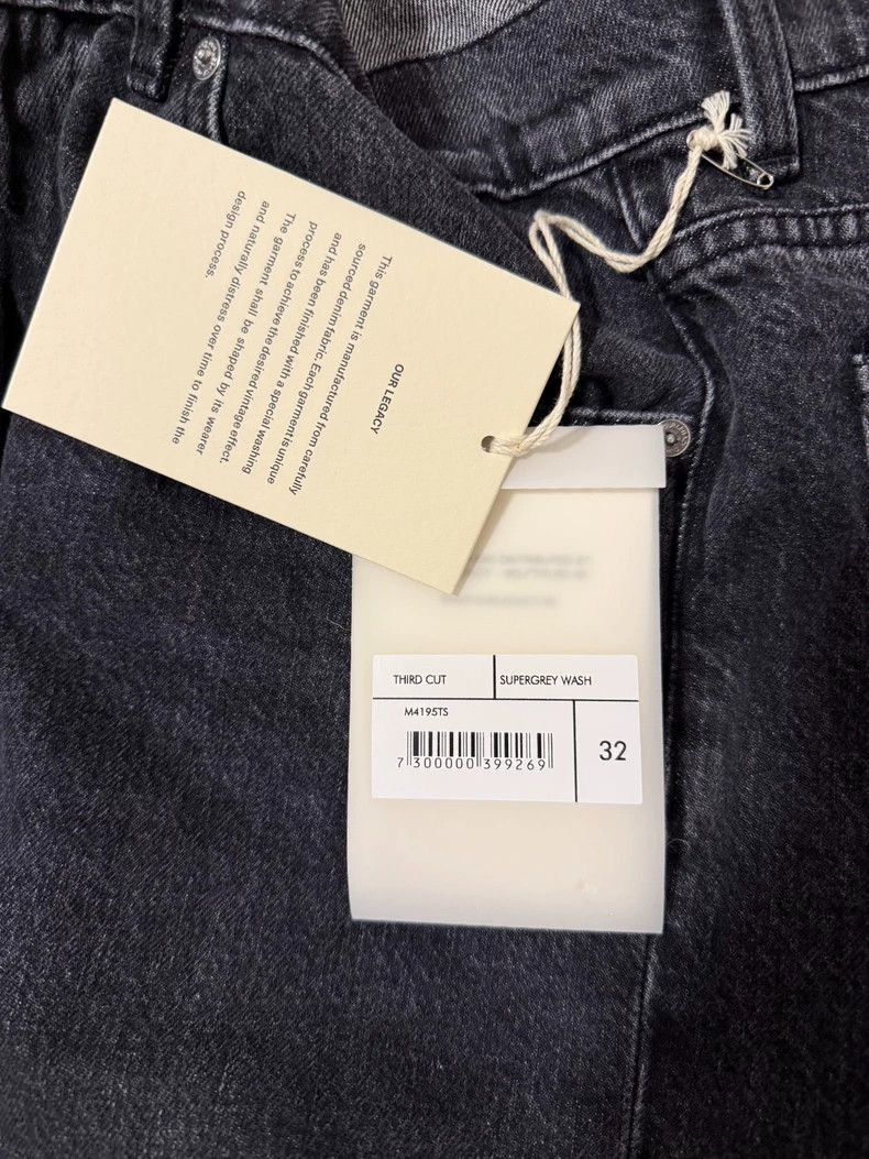 Our Legacy our legacy Third cut black gray washed jeans 2503-Nextarrow Size US 32 / EU 48 - 8 Thumbnail