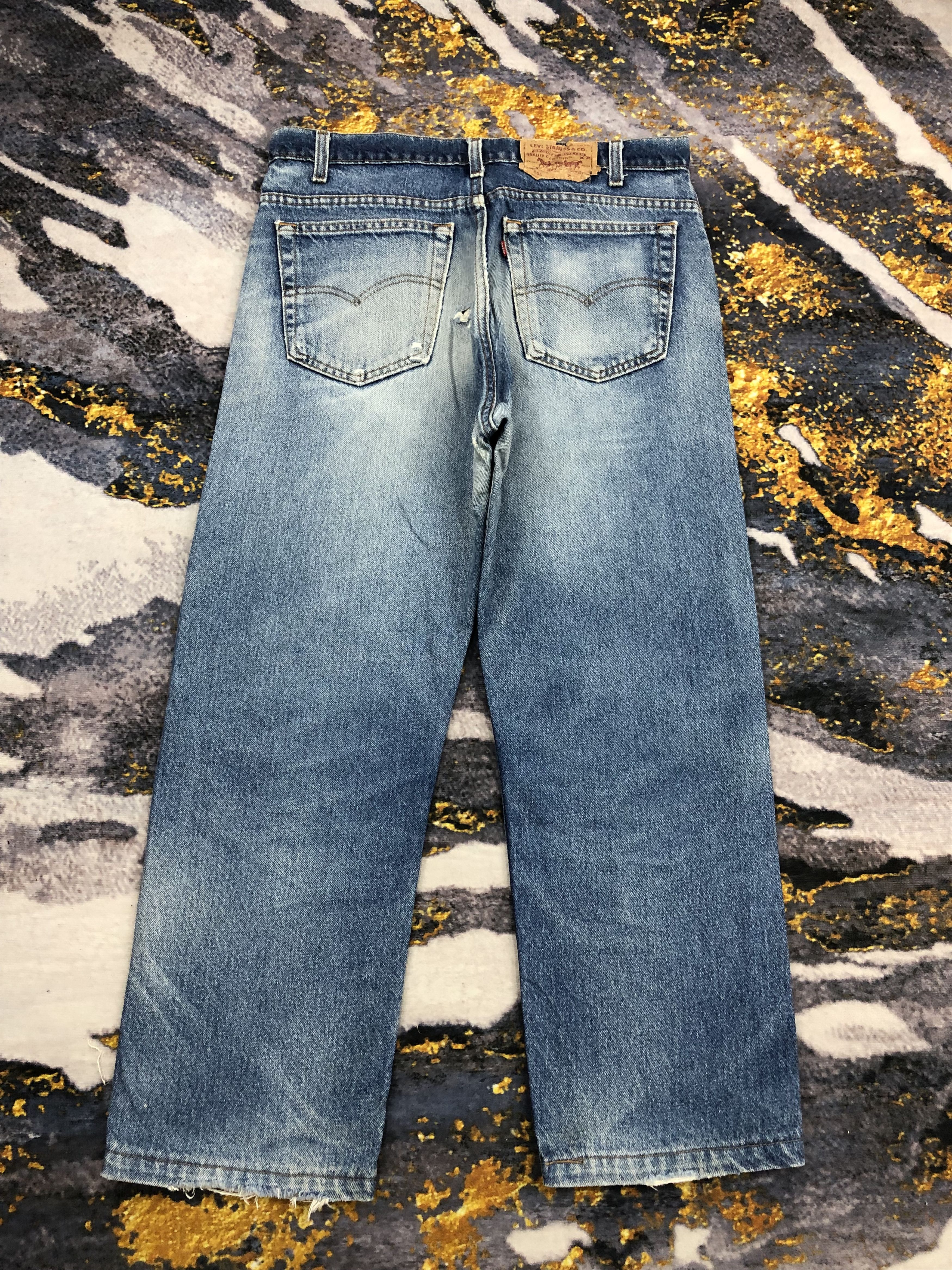 Levi's Vintage 90s Levis 505 Faded Blue Jeans DPP0161 Size US 33 - 3 Thumbnail