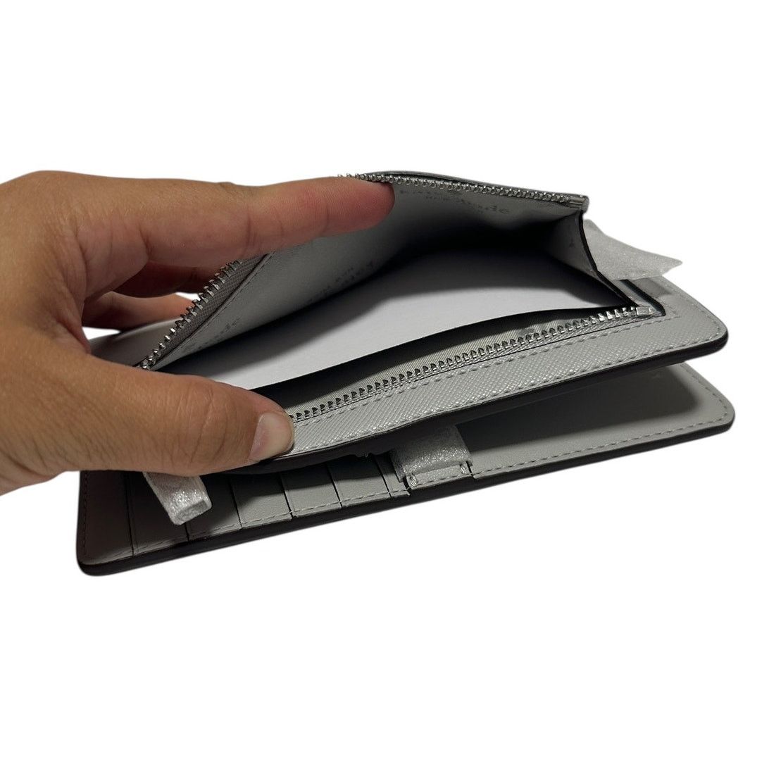 Kate Spade Kate Spade Dana Large Slim Bifold Wallet in Platinum Grey Size ONE SIZE - 3 Thumbnail