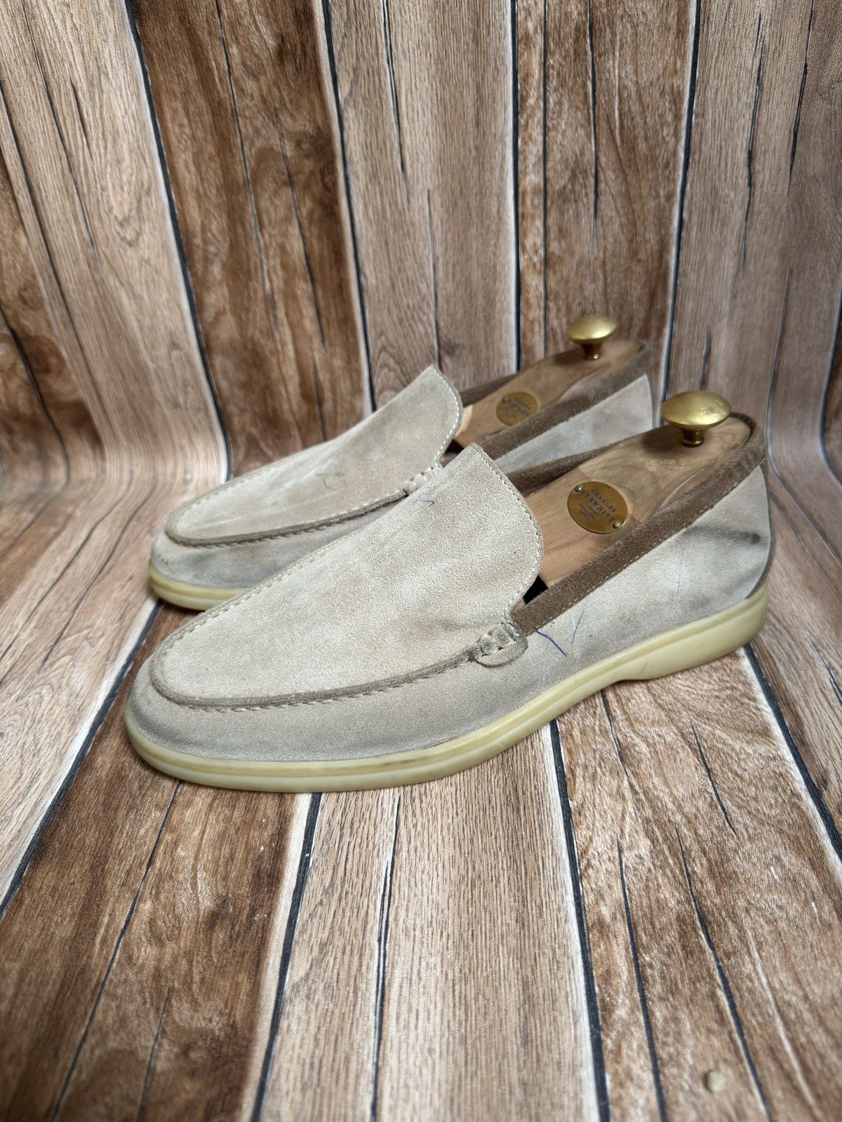 Loro Piana Summer walk suede loafers Size US 7 / EU 40 - 2 Thumbnail