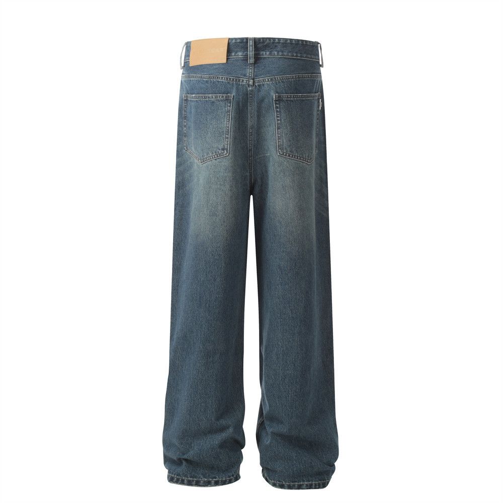 Japanese Brand × Jean Men's street style distressed washed gradient jeans Size US 34 / EU 50 - 3 Thumbnail