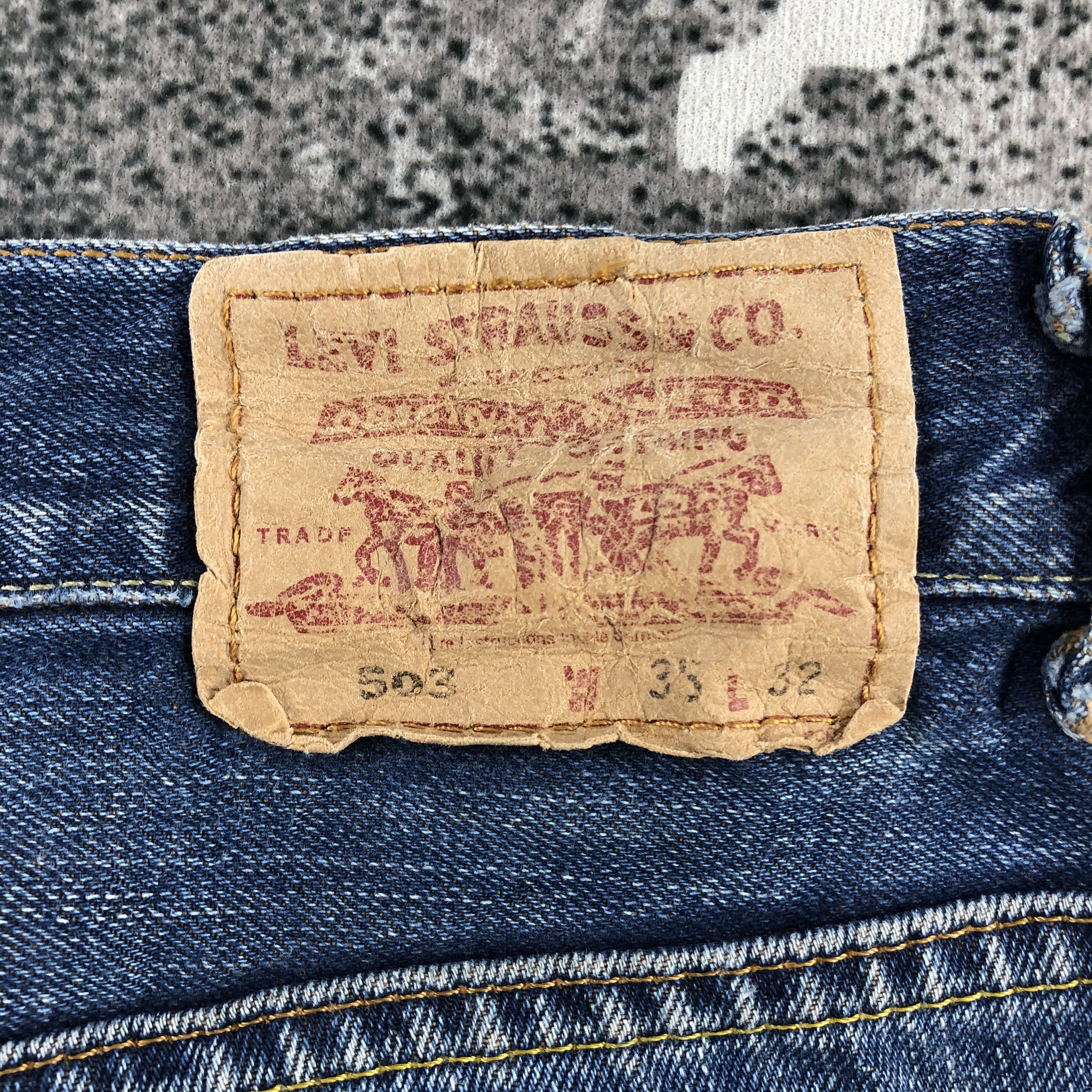 Levi's Vintage Levis 503 Jeans Flare Denim KJ887 Size US 35 - 5 Thumbnail