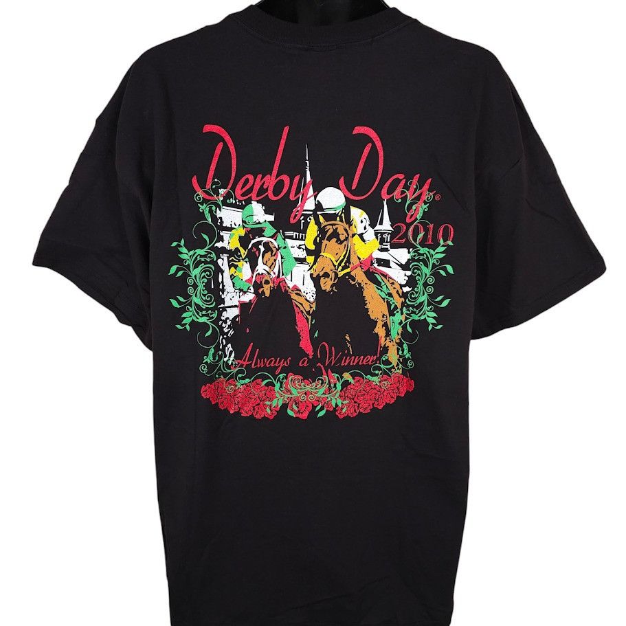 Delta Kentucky Derby Day T Shirt Mens Size XL Black 2010 Sams Town Size US XL / EU 56 / 4 - 1 Thumbnail