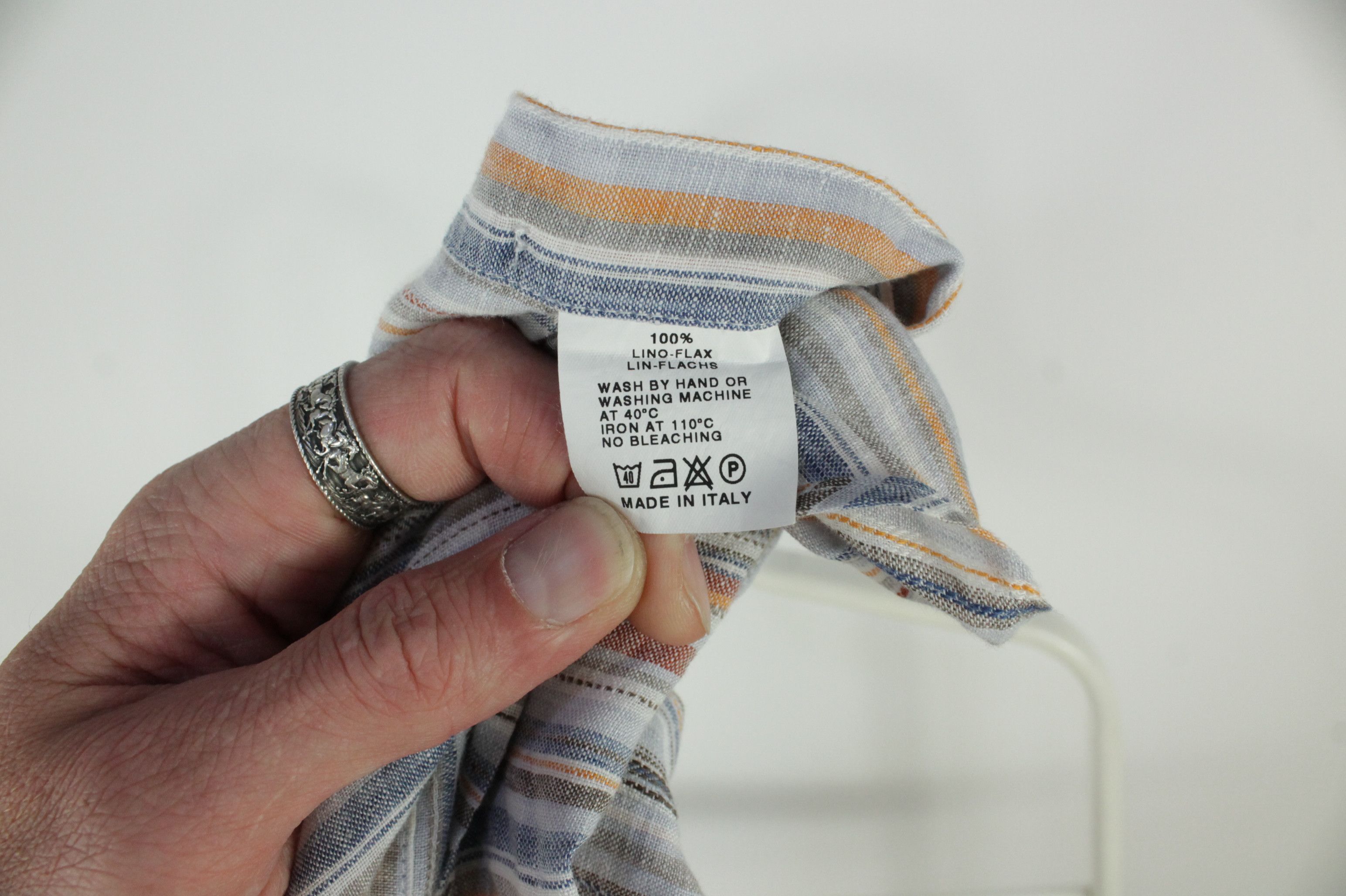 Other Two Shirts x2 Giovanni Taccaliti S/S Linen / Cotton Men's Size US XXL / EU 58 / 5 - 7 Thumbnail
