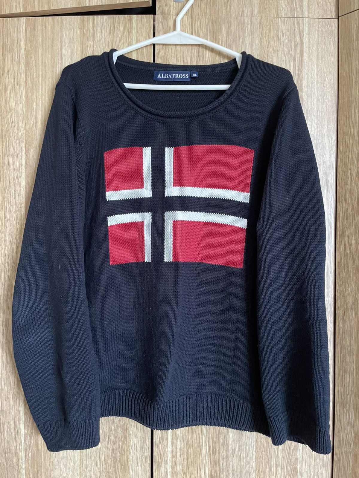 Japanese Brand Norway Flag Sweater Size US XL / EU 56 / 4 - 1 Thumbnail
