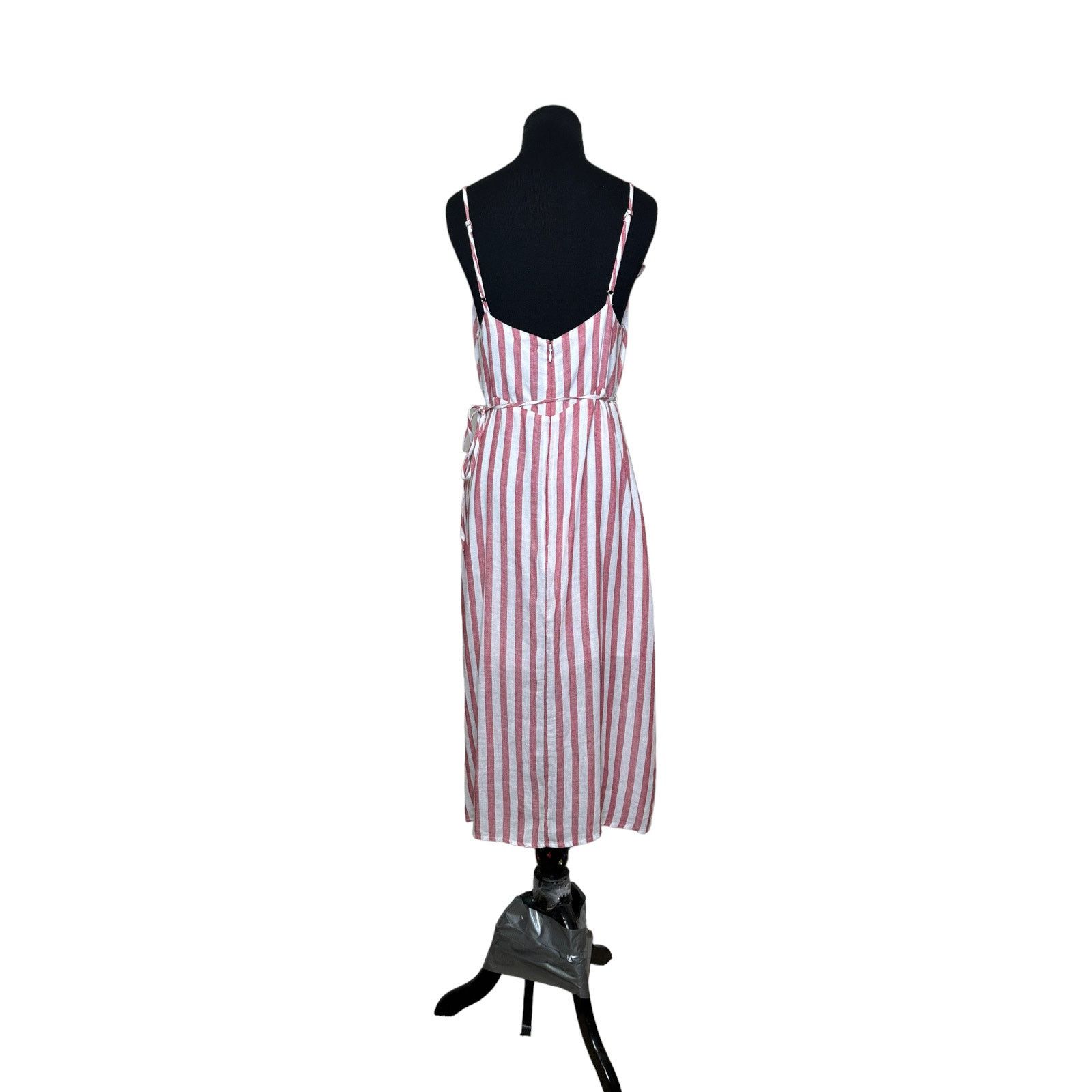 Rails Rails pink white pin stripes ruffle detail midi dress Small Size S / US 4 / IT 40 - 3 Thumbnail
