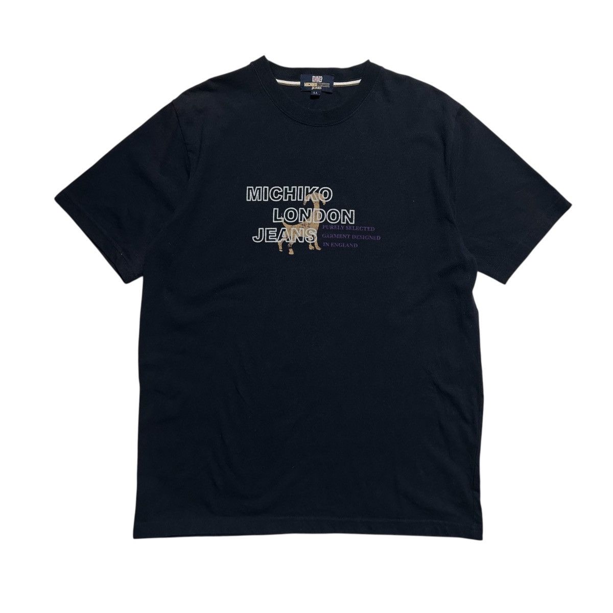 Michiko Koshino London Vintage Michiko London Jeans Logo T Shirt Size M / US 6-8 / IT 42-44 - 1 Thumbnail