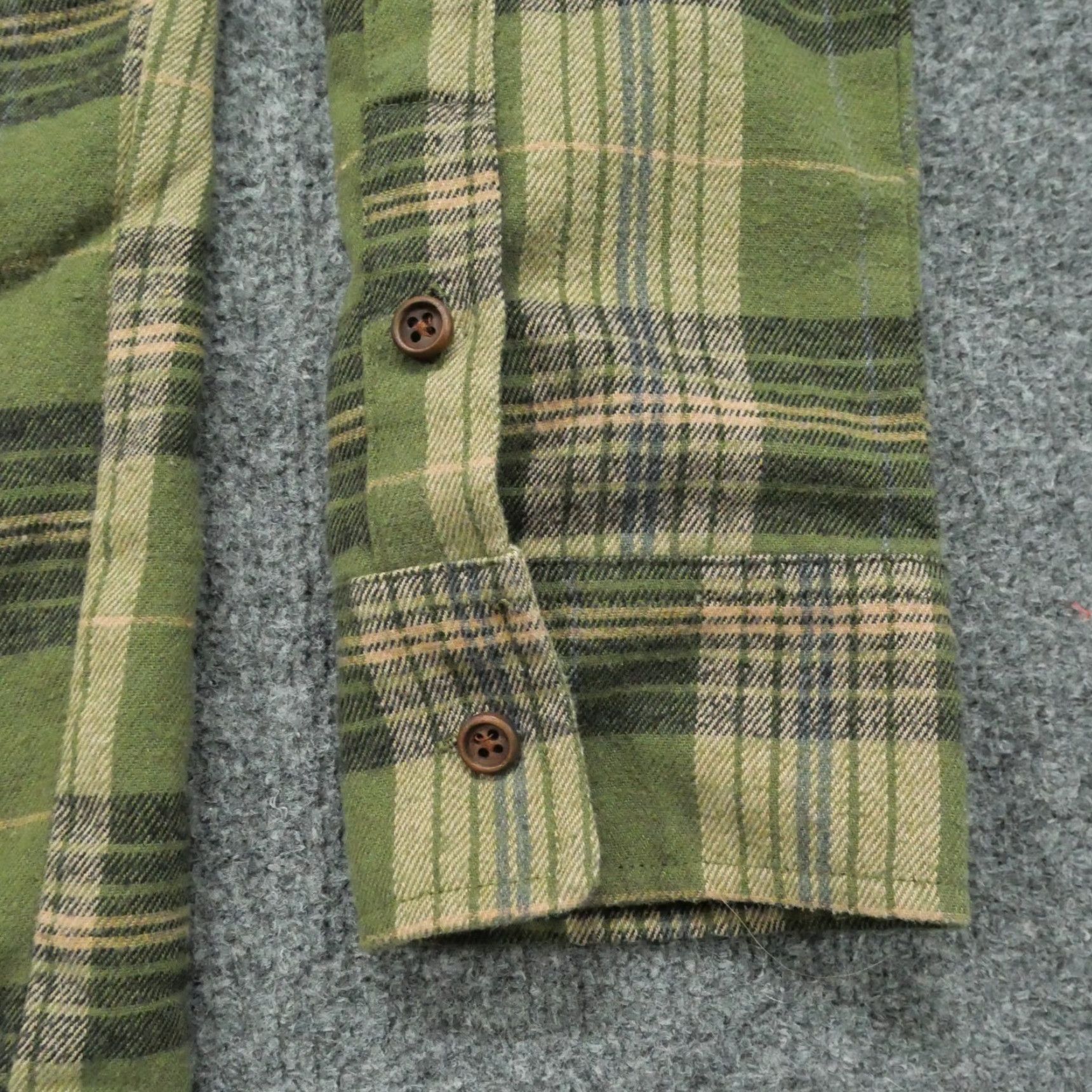 CO Odell Shirt Mens M Green Plaid Flannel Button-Up Casual Beer Workwear Size US M / EU 48-50 / 2 - 5 Thumbnail