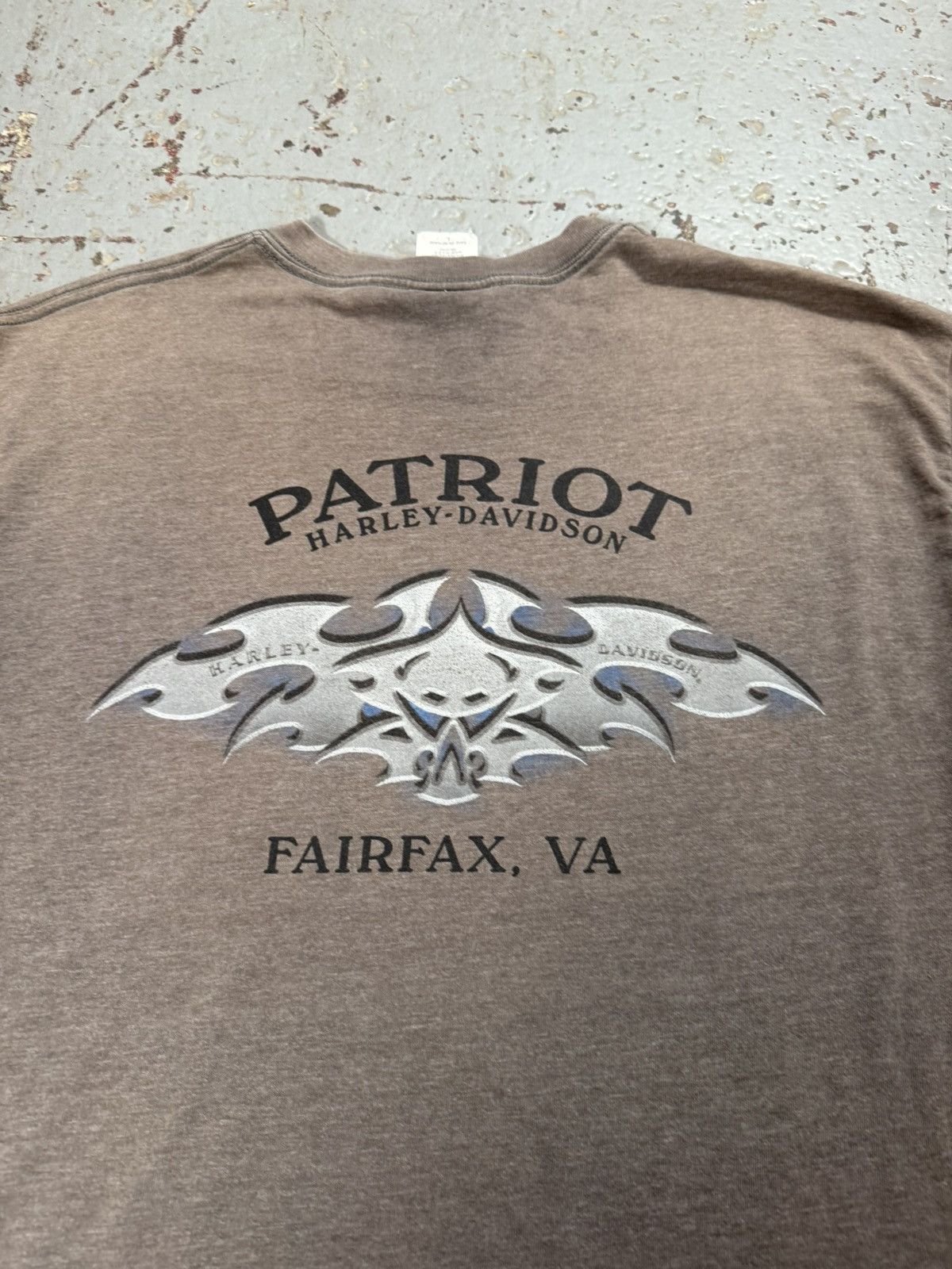 Harley Davidson Vintage Ash Grey Neo Tribal Harley Davidson Tee Size US L / EU 52-54 / 3 - 5 Thumbnail