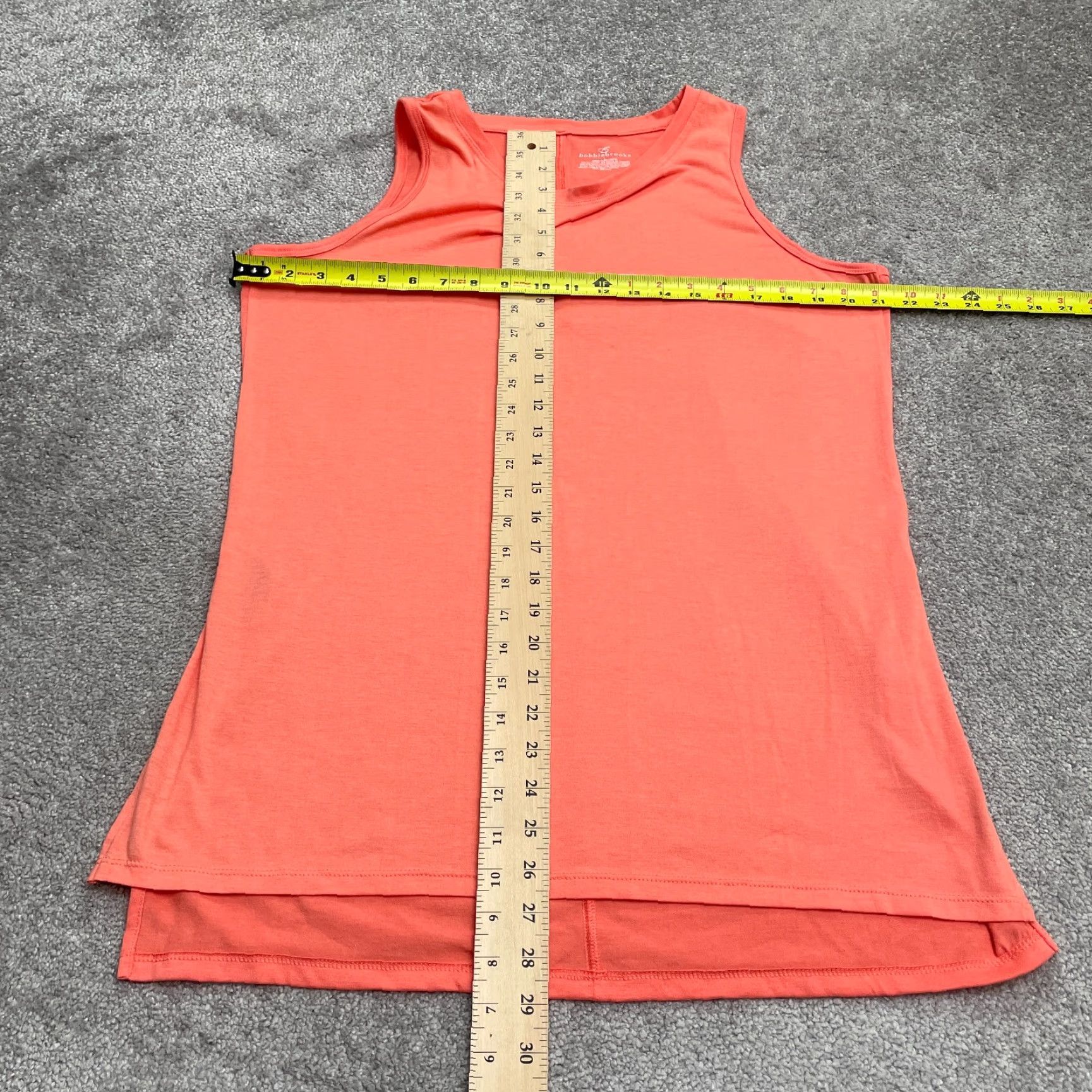 Vintage Bobbie Brooks Basic Tunic Tank Top Womnes Large Orange Sleeveless Slit Tank Casual Shirt Womens L Orange Sleeveless Tunic Bobbie Brooks Size L / US 10 / IT 46 - 7 Thumbnail