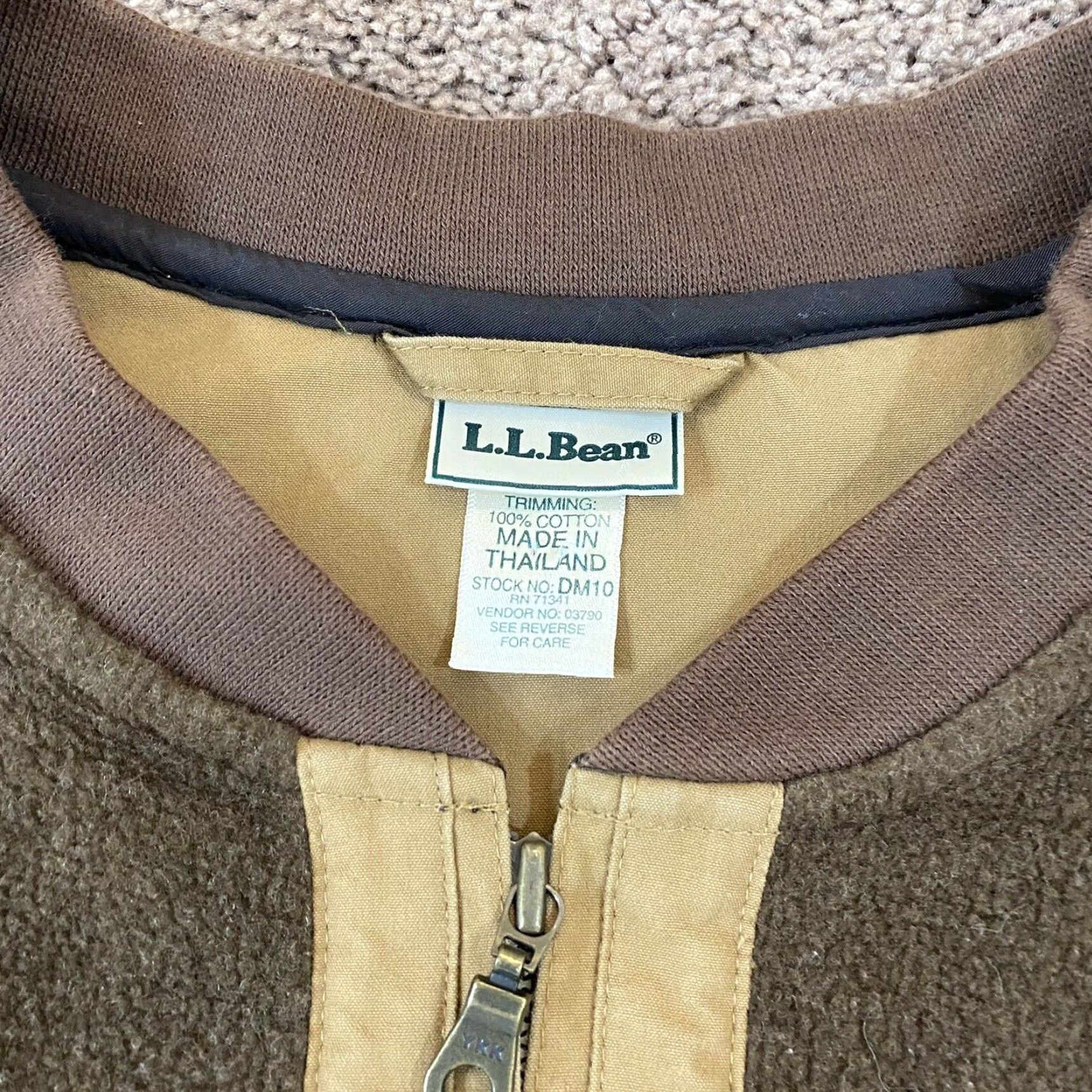 Vintage LL BEAN Vest Mens XL Brown Full Zip Sweater Fleece Pullover Hike Trail Size US XL / EU 56 / 4 - 3 Thumbnail