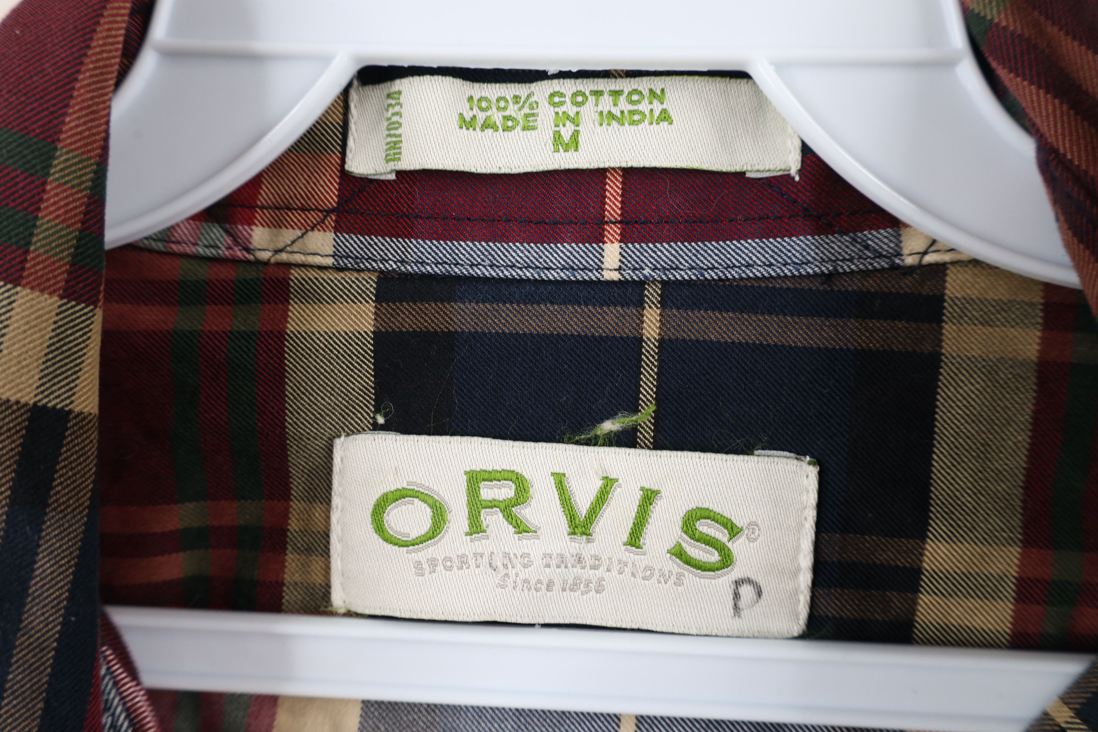 Orvis × Vintage Vintage Orvis Rainbow Plaid Heavyweight Button Down Shirt Size US M / EU 48-50 / 2 - 8 Thumbnail