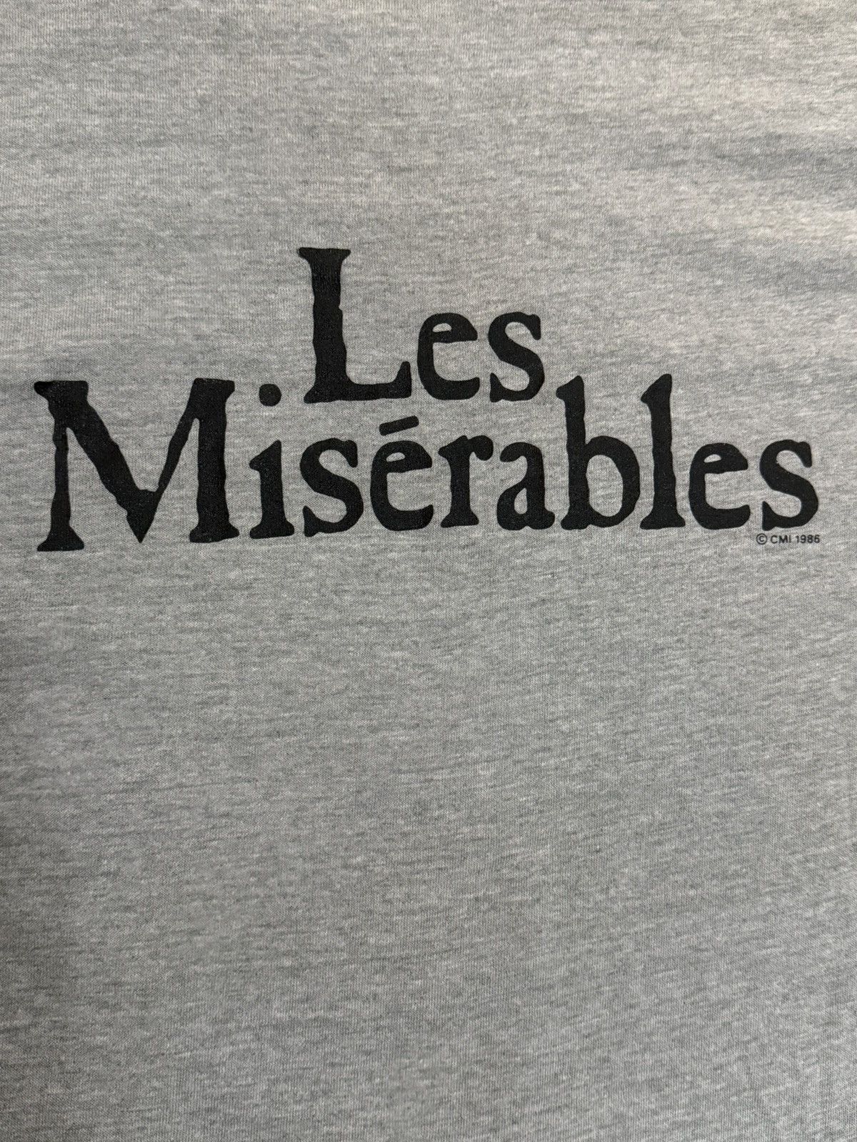 Hanes Les Miserables Gray Single Stitch Broadway Graphic T-Shirt Size US L / EU 52-54 / 3 - 5 Thumbnail