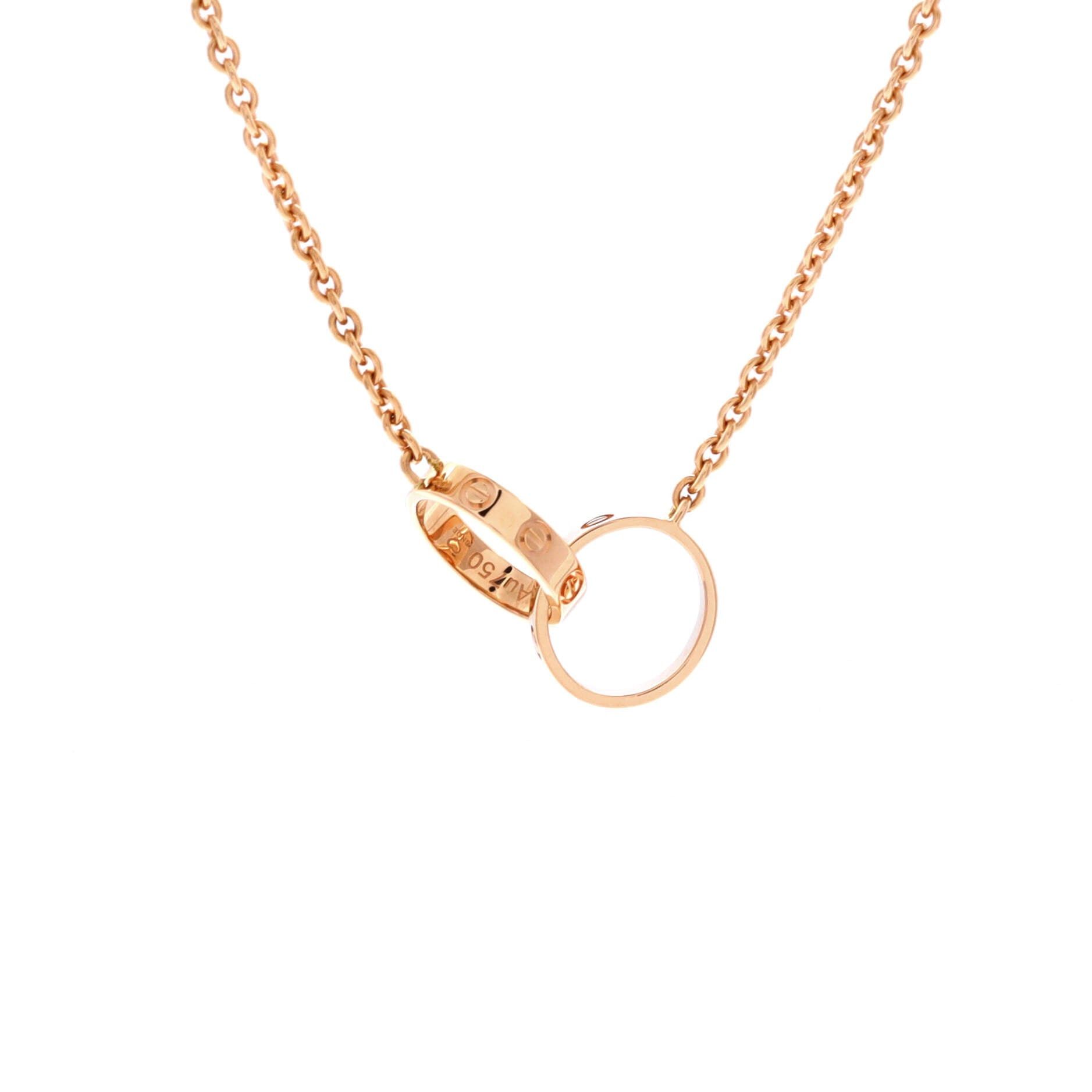 Cartier Love Interlocking Necklace Size ONE SIZE - 1 Thumbnail