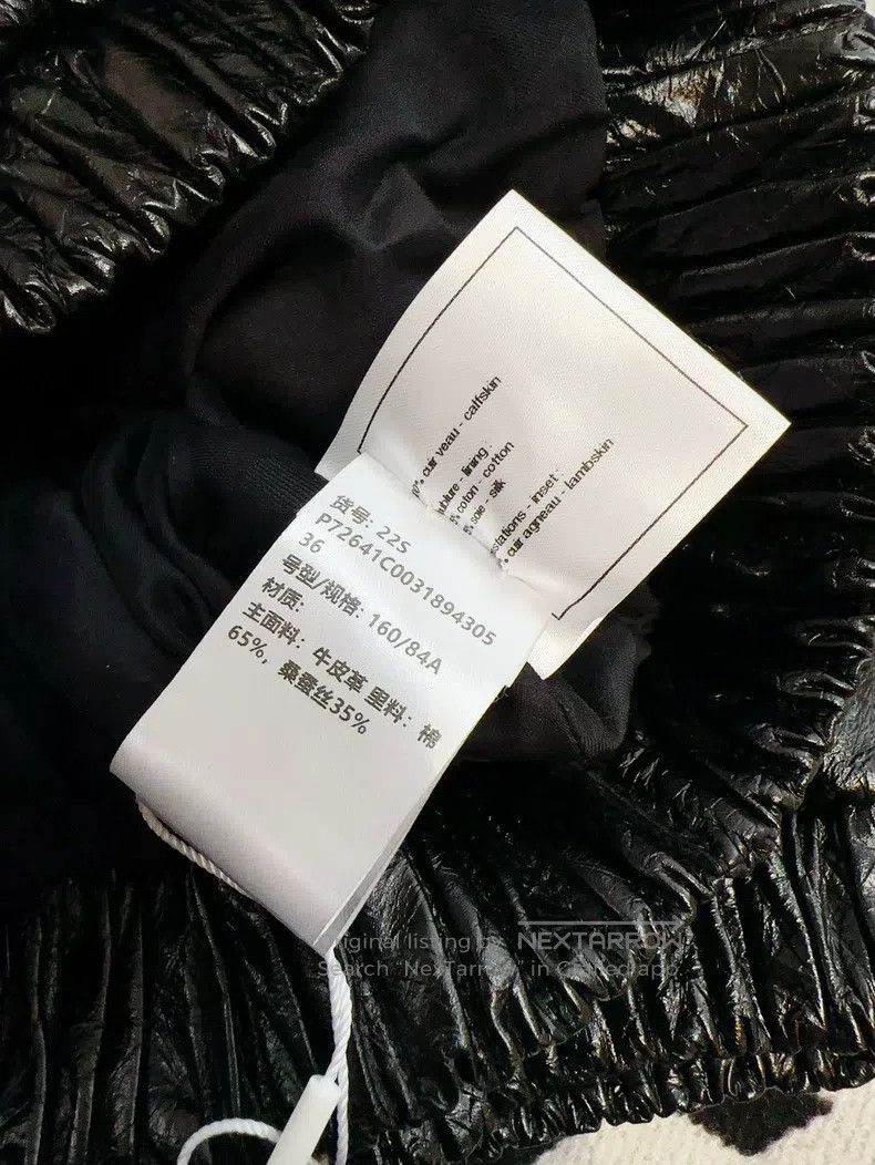 Chanel Chanel 22s black puff sleeve shiny short leather jacket Size XS / US 0-2 / IT 36-38 - 6 Thumbnail