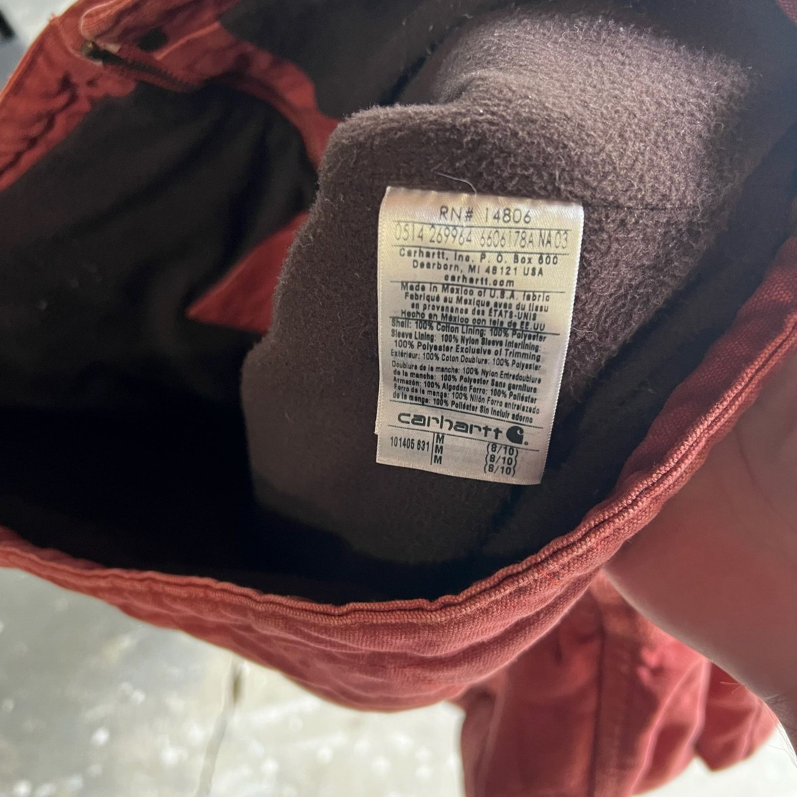 Carhartt × Vintage Carhartt WOMENS pink brick pattern work wear jacket Size US M / EU 48-50 / 2 - 7 Thumbnail