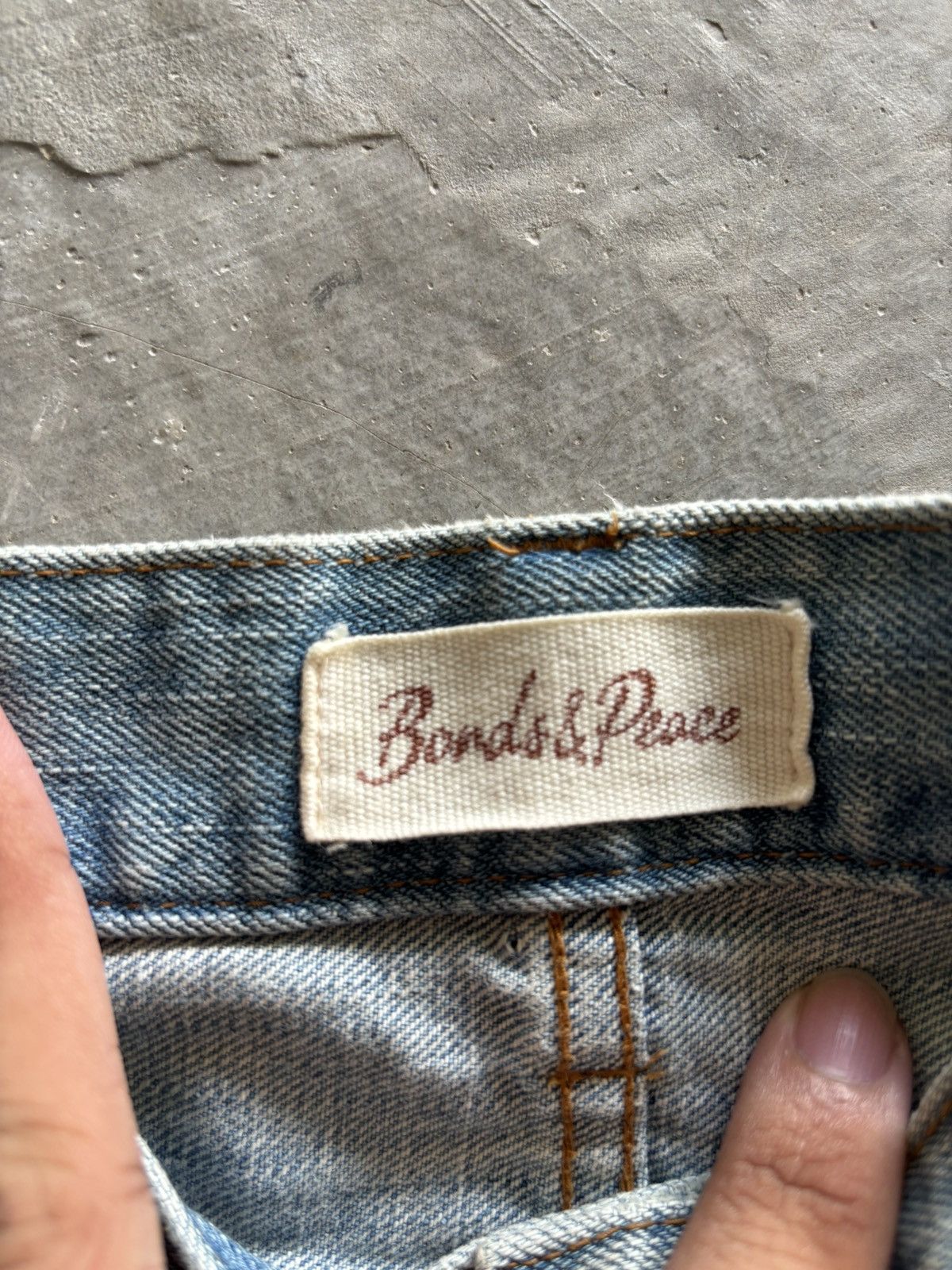 If Six Was Nine distressed flare patchwork bonds & peace japanese punk Size US 34 / EU 50 - 5 Thumbnail