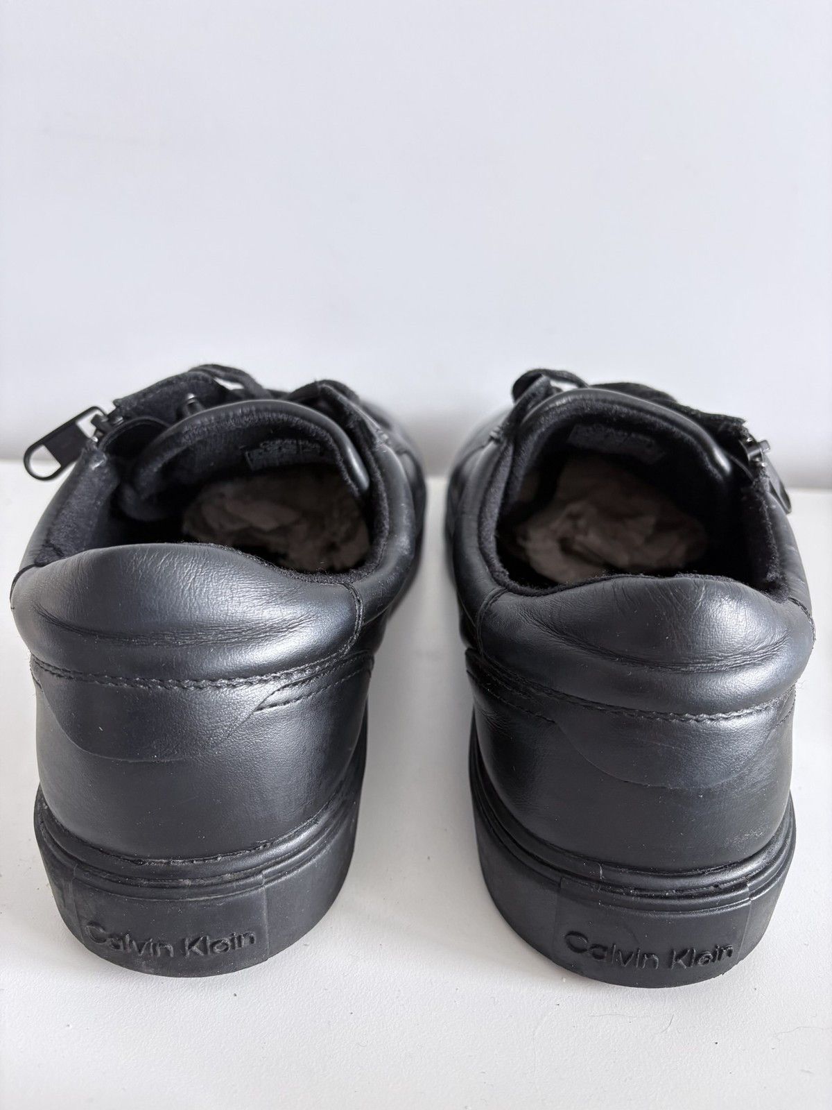 Calvin Klein Calvin Klein leather sneakers zip low top men's size 44 Size US 11 / EU 44 - 5 Thumbnail