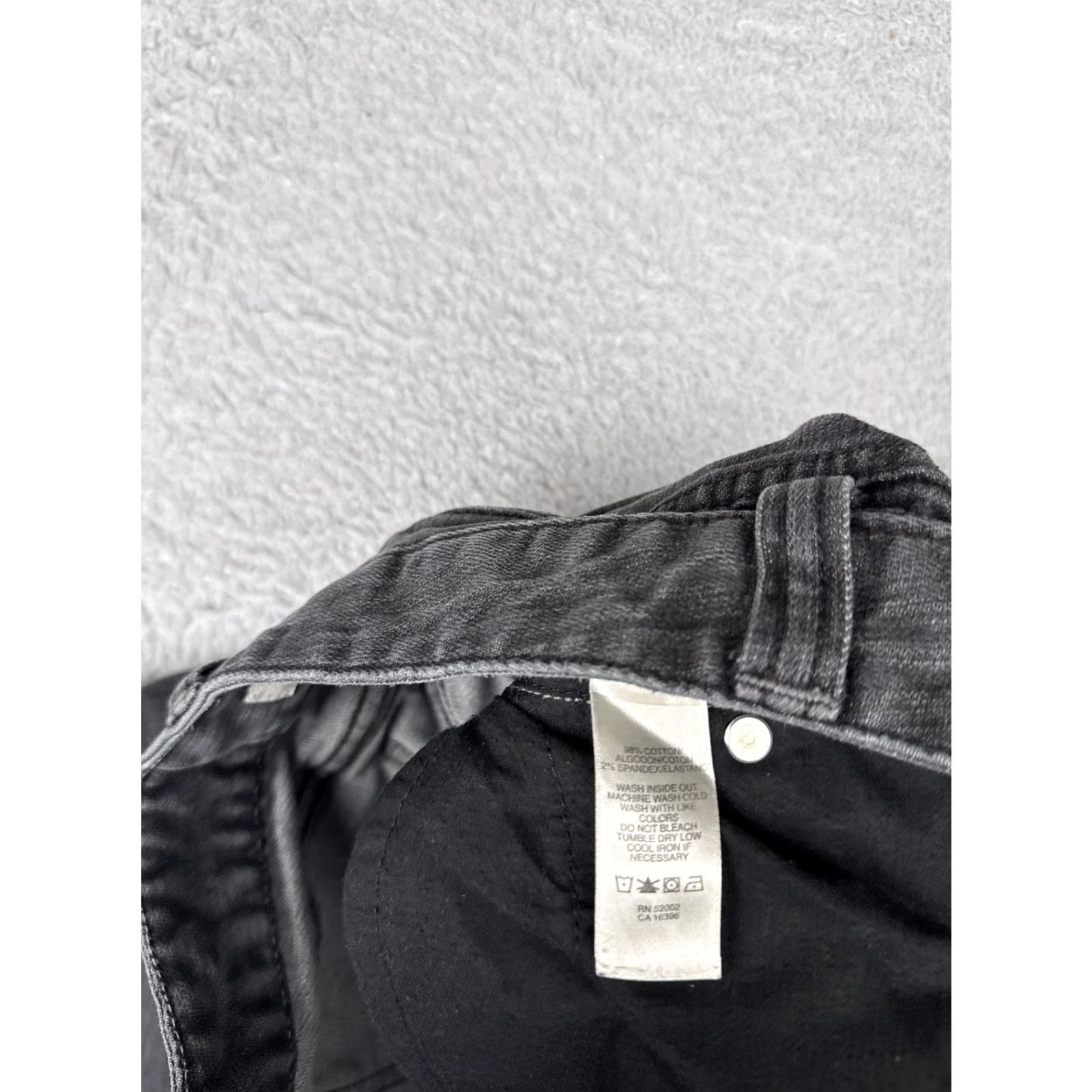 DKNY DKNY Jeans Womens Bootcut Denim 8 Gray Charcoal Wash 5-Pocket Rhinestone Pockets Stretch Size 30" / US 8 / IT 44 - 7 Thumbnail
