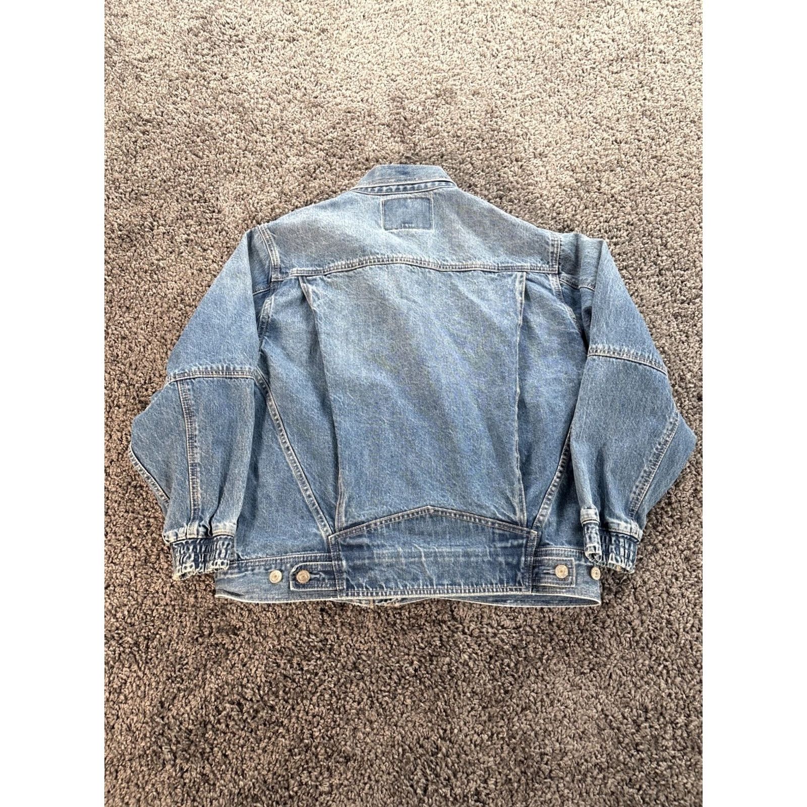 American Eagle Outfitters American Eagle Jacket Mens M Blue Denim Button Rancher Trucker Jean Coat Size US 31 - 5 Thumbnail