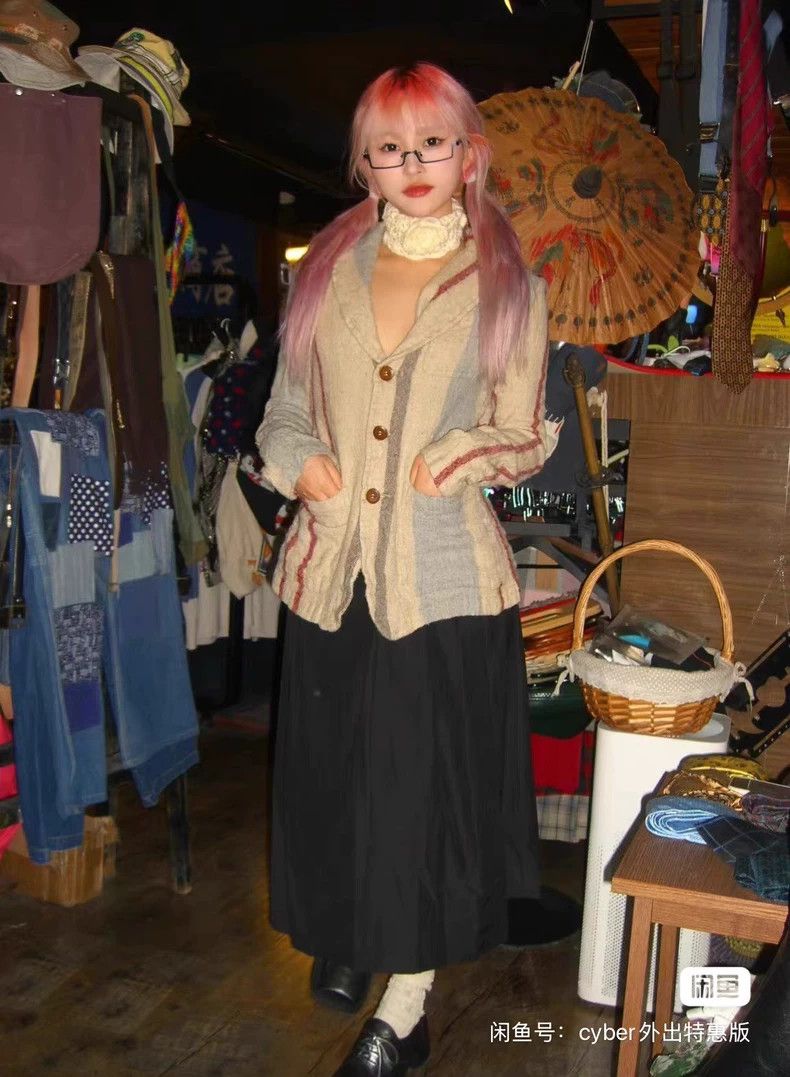 Y's Y's Wool contrast striped woolen jacket Size US XL / EU 56 / 4 - 7 Thumbnail