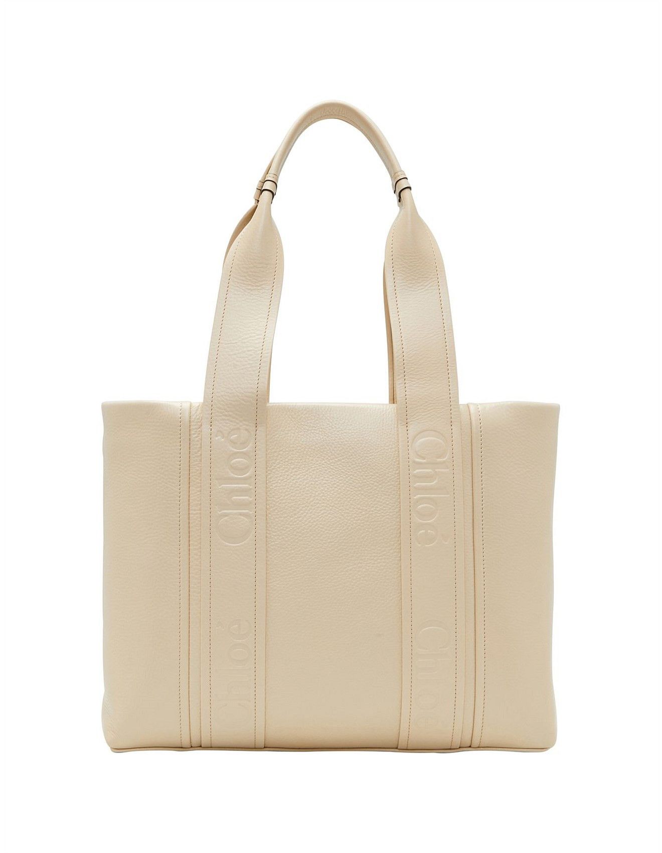 Chloe oc11z0525 Size: OS / Medium Woody Tote Bag in Beige Size ONE SIZE - 3 Thumbnail