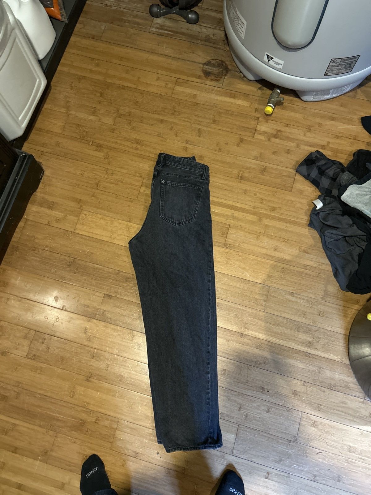H&M Baggy black pants Size US 29 - 3 Thumbnail