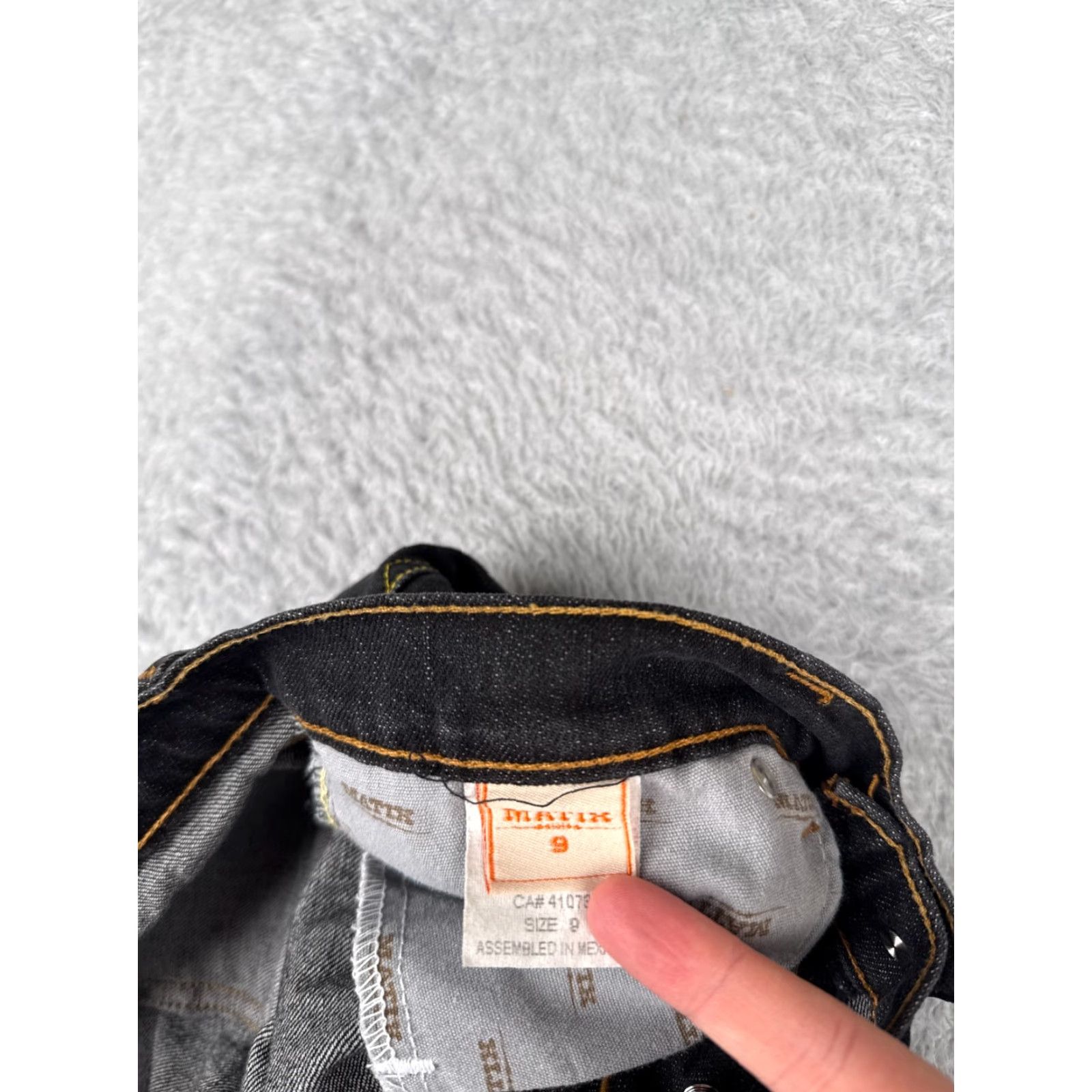 Denime Matix Jeans Juniors 9 Black Denim Bootcut 32x32 100% Cotton Womens Jeans Size 30" / US 8 / IT 44 - 6 Thumbnail