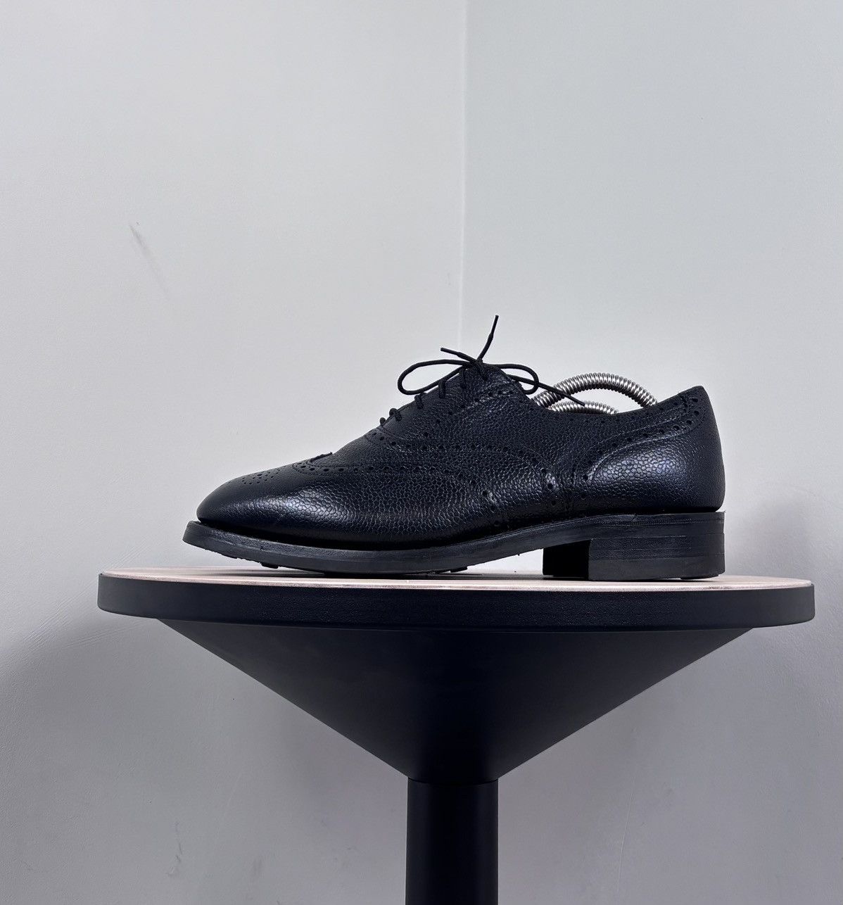 These Glory Days These Glory Days Bespoke Men’s Black Leather Oxford Shoes Size US 8 / EU 41 - 10 Thumbnail