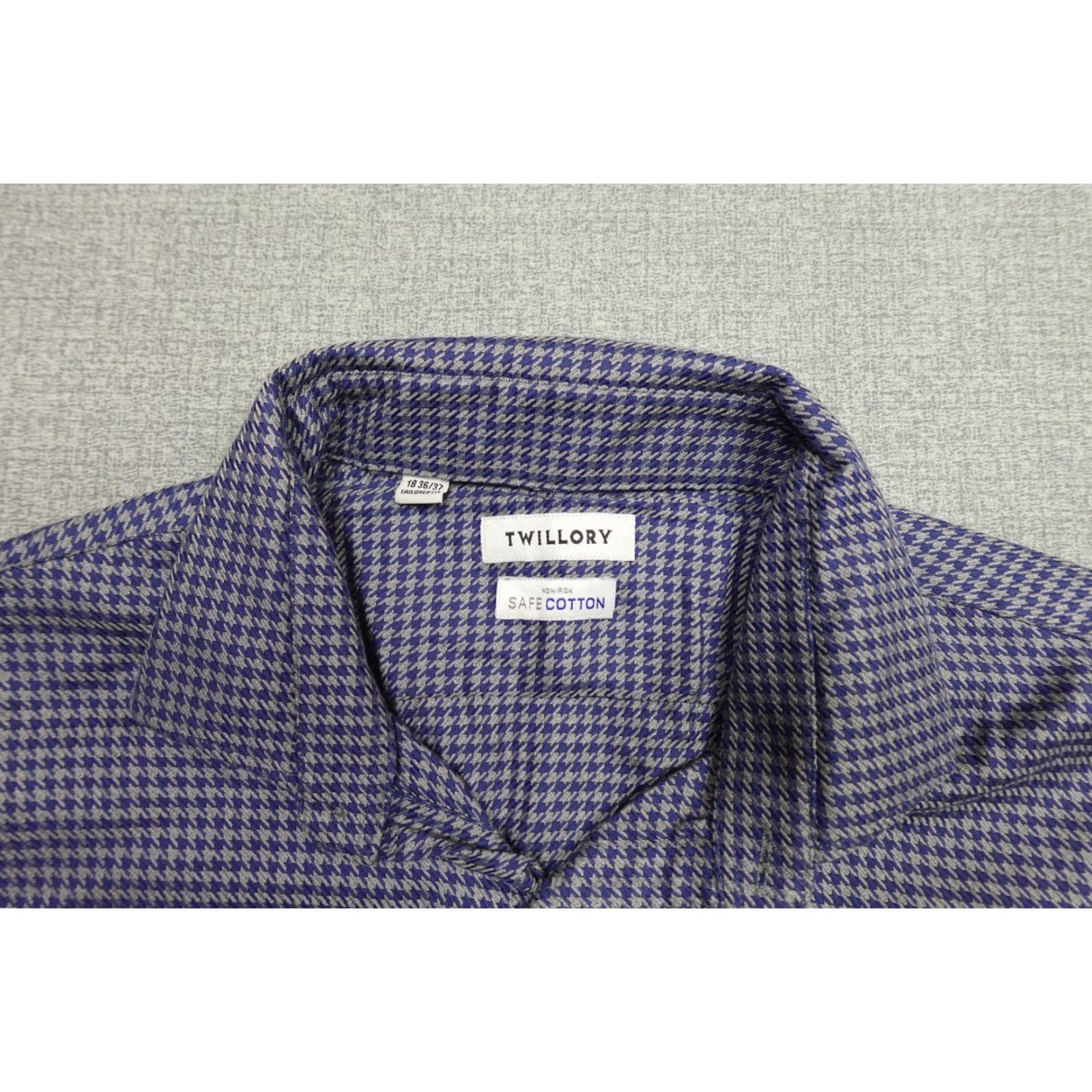 Vintage Twillory Button-Front Shirt Mens 2XL Blue Cotton Blend Plaid Button-Up Casual Long Sleeve Size US XXL / EU 58 / 5 - 4 Thumbnail