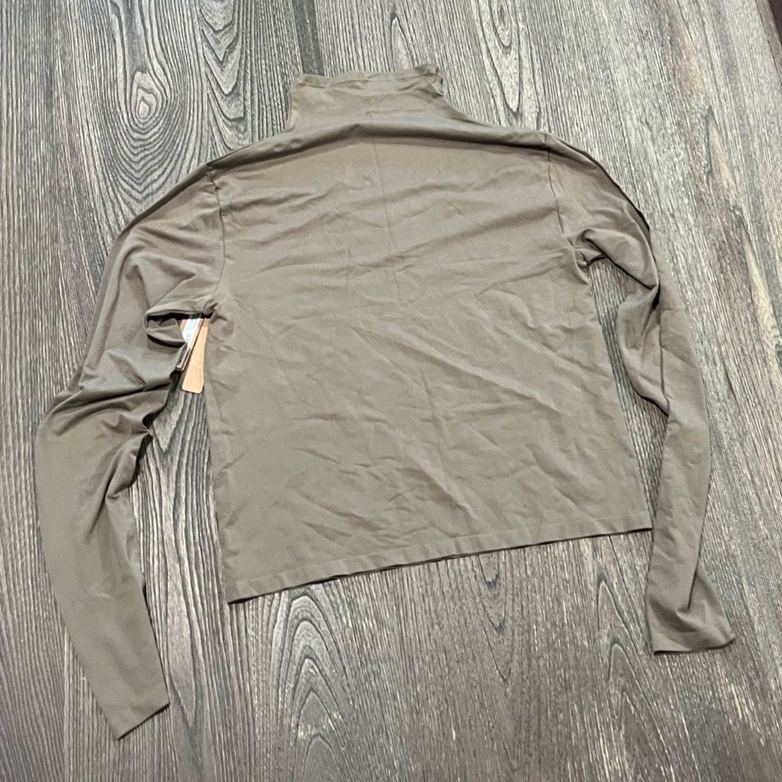 SKIMS NWT Skims Soft Smoothing Seamless Turtleneck Top Green 2X Size XXL / US 16-18 / IT 52-54 - 4 Thumbnail