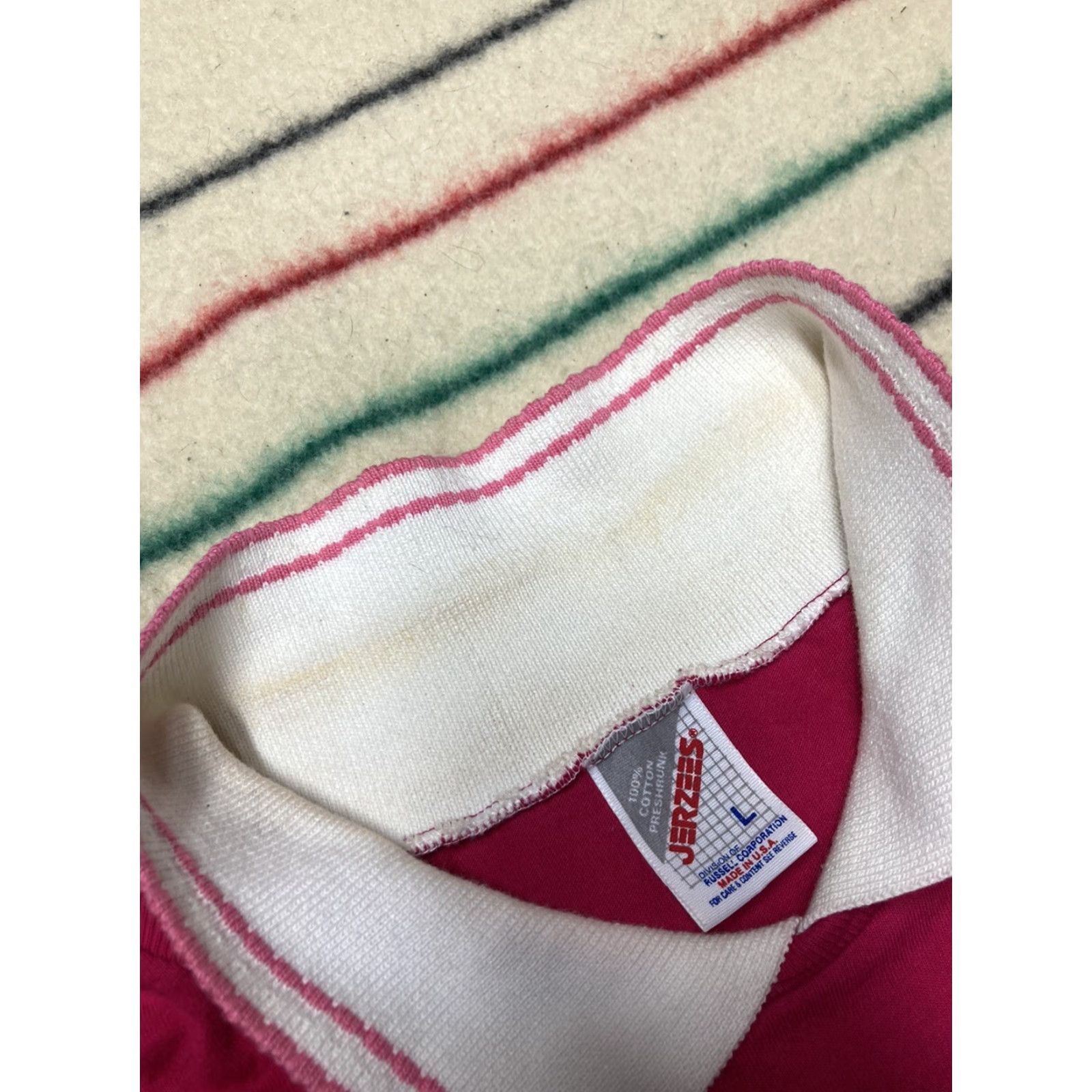 Clarks VINTAGE Roy Clark T-Shirt Collared Country Music Flowers Branson Missouri Large Pink Men Size US L / EU 52-54 / 3 - 6 Thumbnail