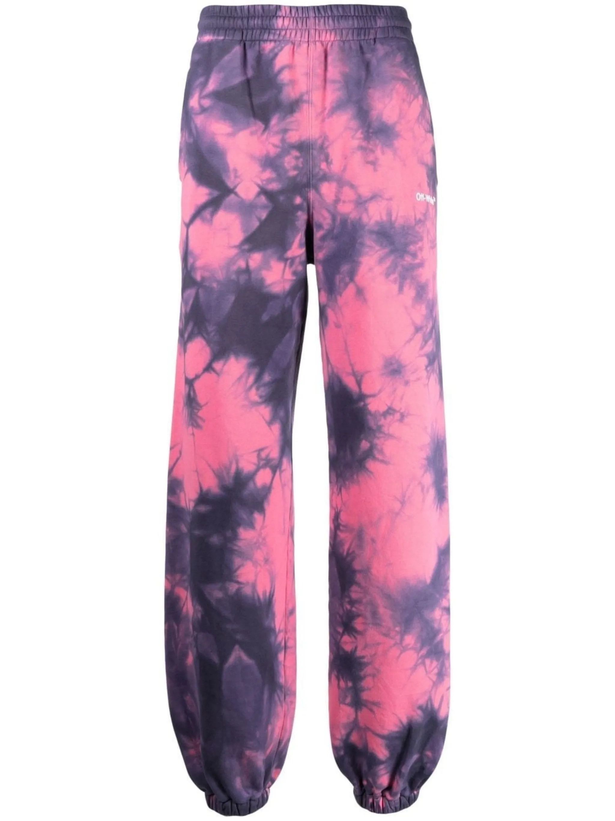 Off-White o1y0225 Logo Jogger & Sweatpant in Pink/Midnight Blue Size US 38 / EU 54 - 1 Thumbnail
