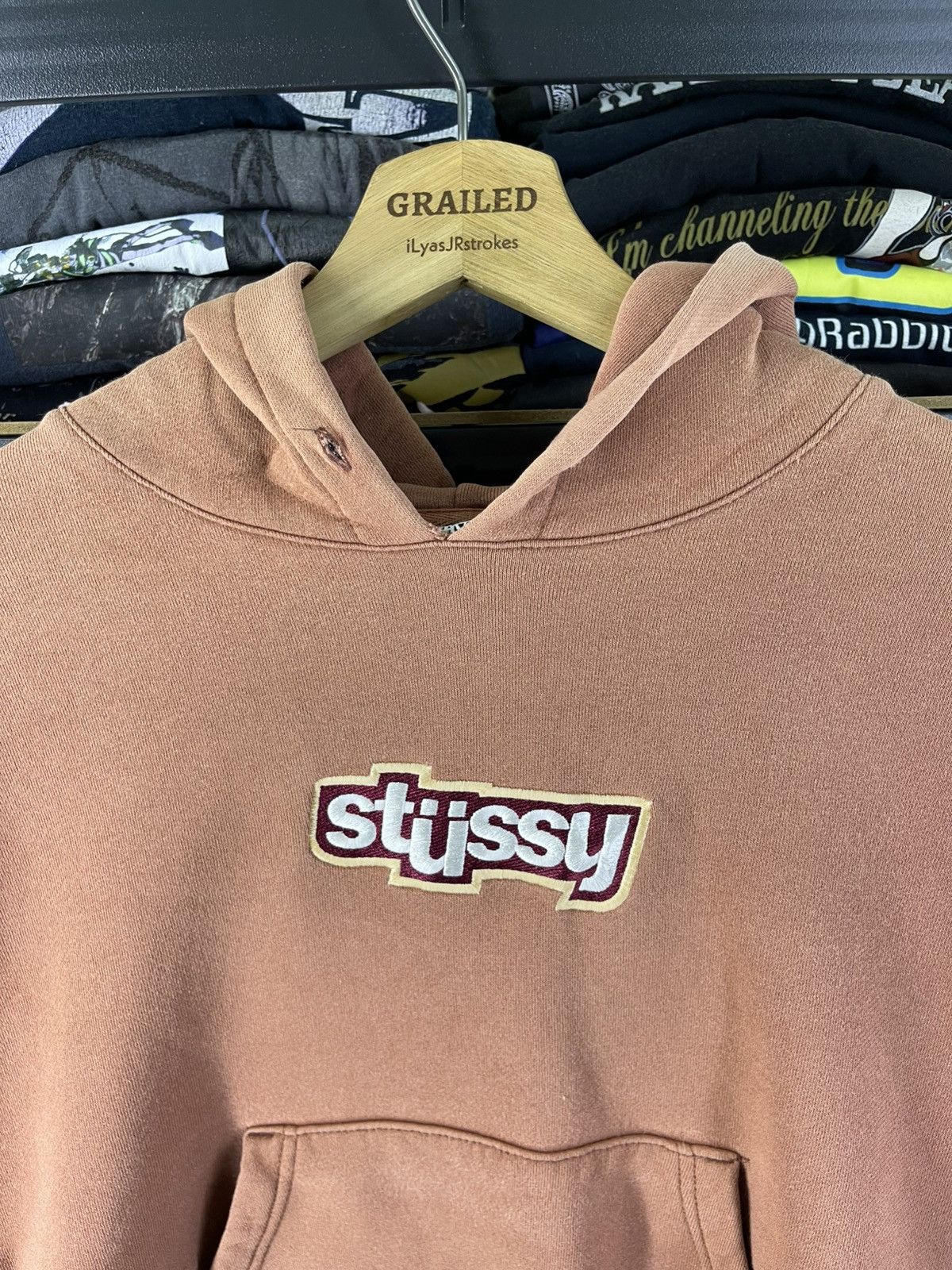 Stussy Vintage Embroidered Stussy Civil Cropped Hoodie Style Baggy Size S / US 4 / IT 40 - 15 Thumbnail