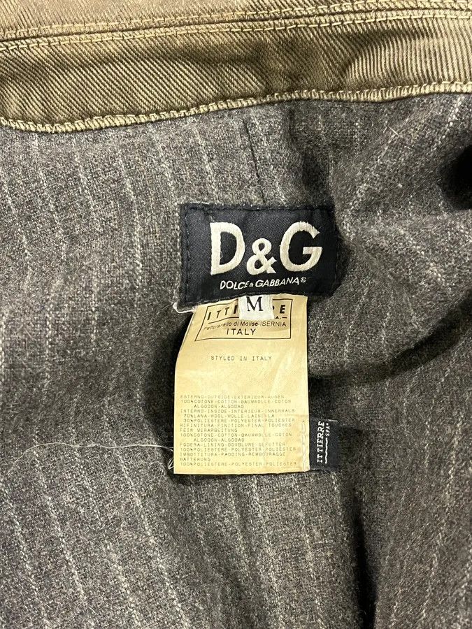 Dolce & Gabbana AW2003 Dolce & Gabbana Zip Grey Denim Jacket Size US M / EU 48-50 / 2 - 9 Thumbnail
