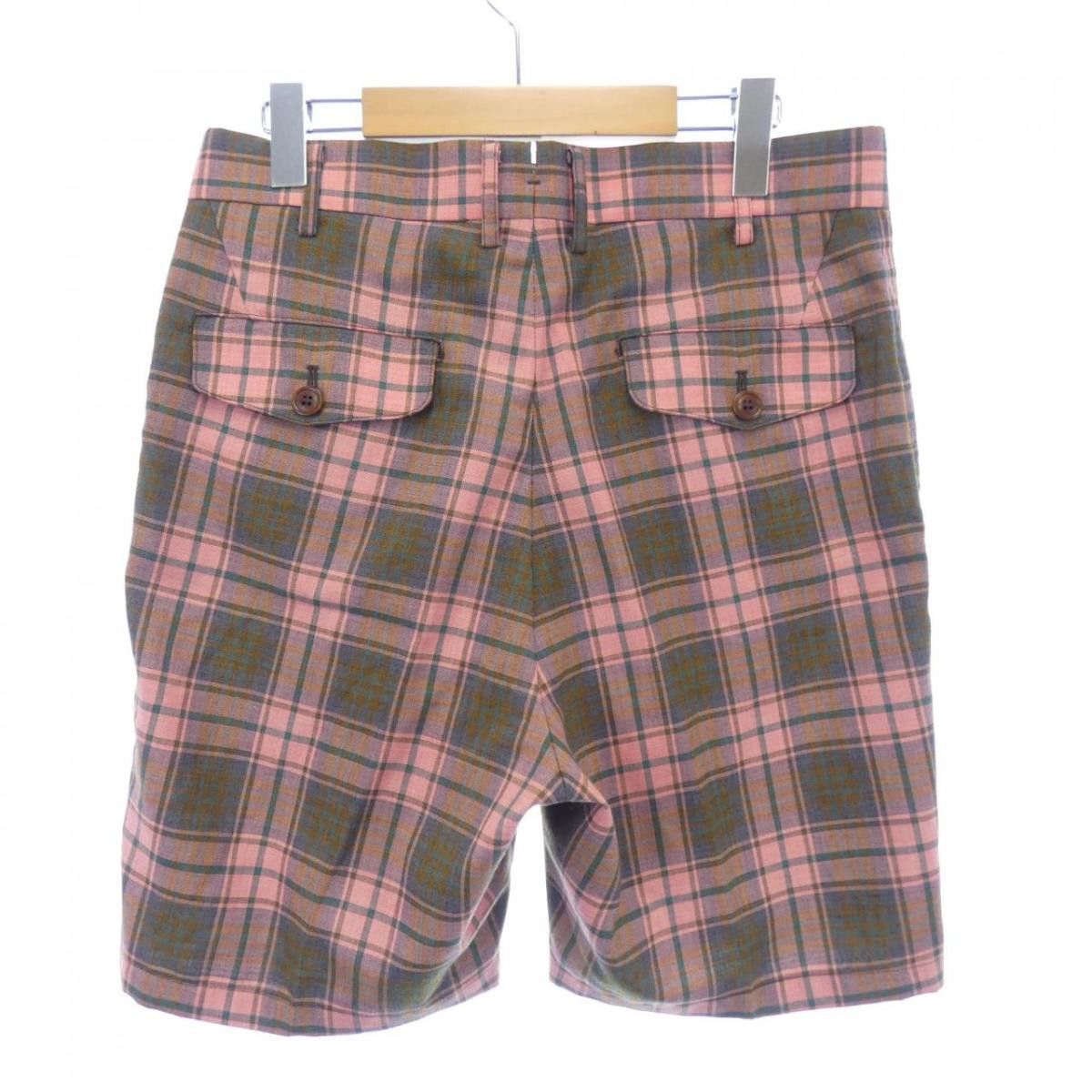 Junya Watanabe Shorts Checkered Half Pants Polyester Multicolor Size US 32 / EU 48 - 2 Thumbnail