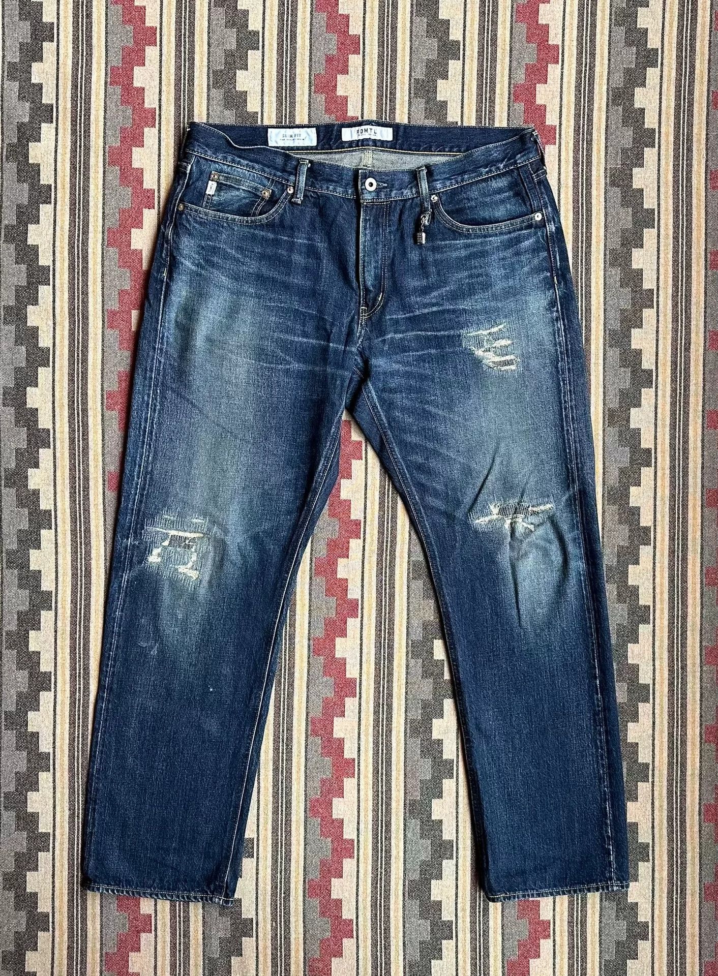 FDMTL fdmtl slim fit distressed denim jeans Size US 36 / EU 52 - 1 Thumbnail